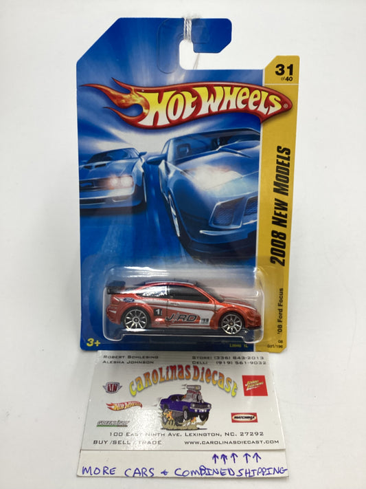 2008 Hot Wheels New Models #31 08 Ford Focus Orange 20i