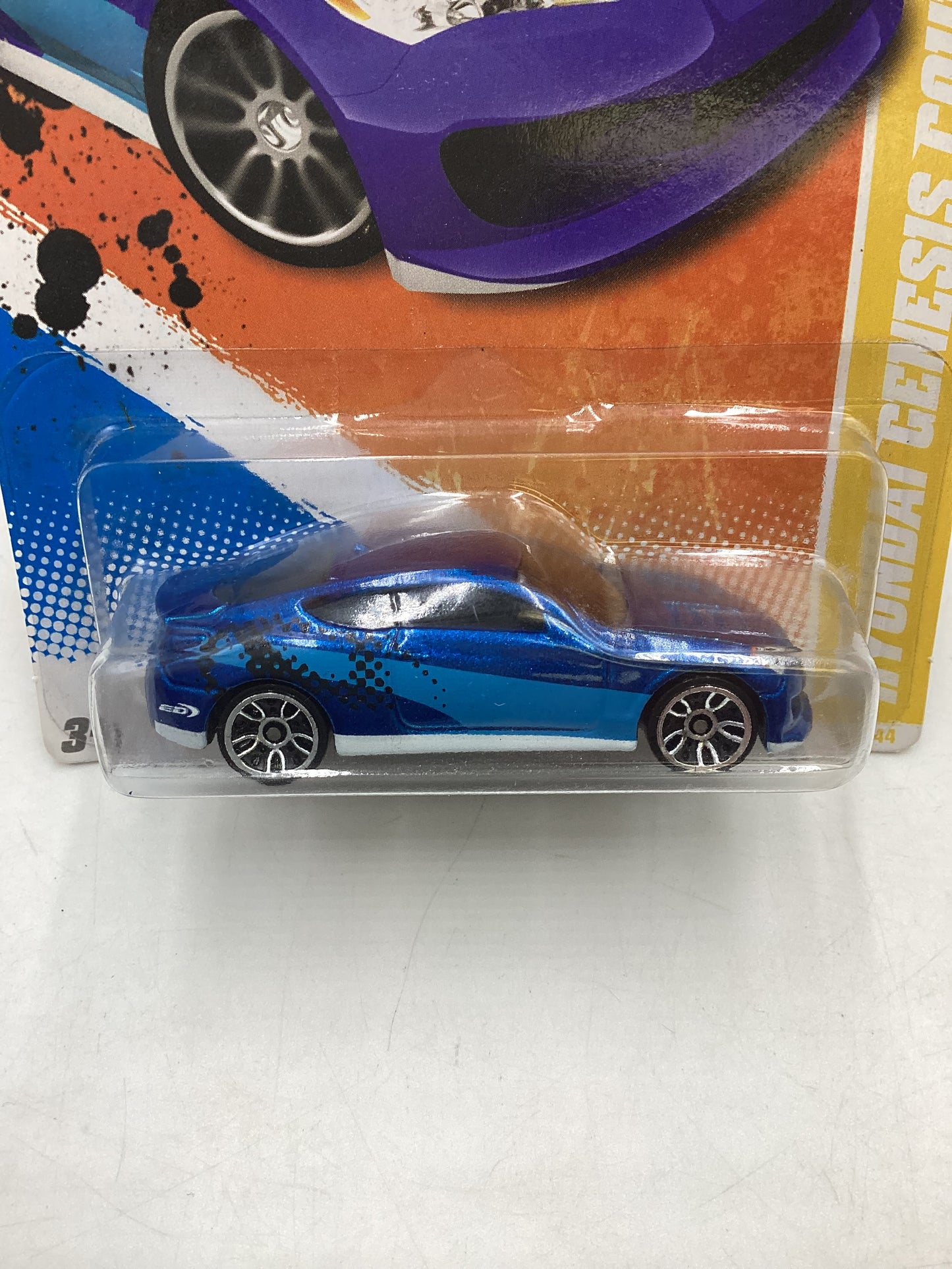 2011 Hot Wheels #50 Hyundai Genesis Coupe Blue