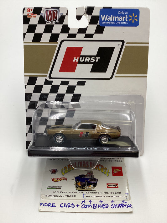 M2 Machines Auto Drivers Hurst 1970 Chevrolet Camaro Z/28 RS Gold WMTS01 Walmart Exclusive 198A