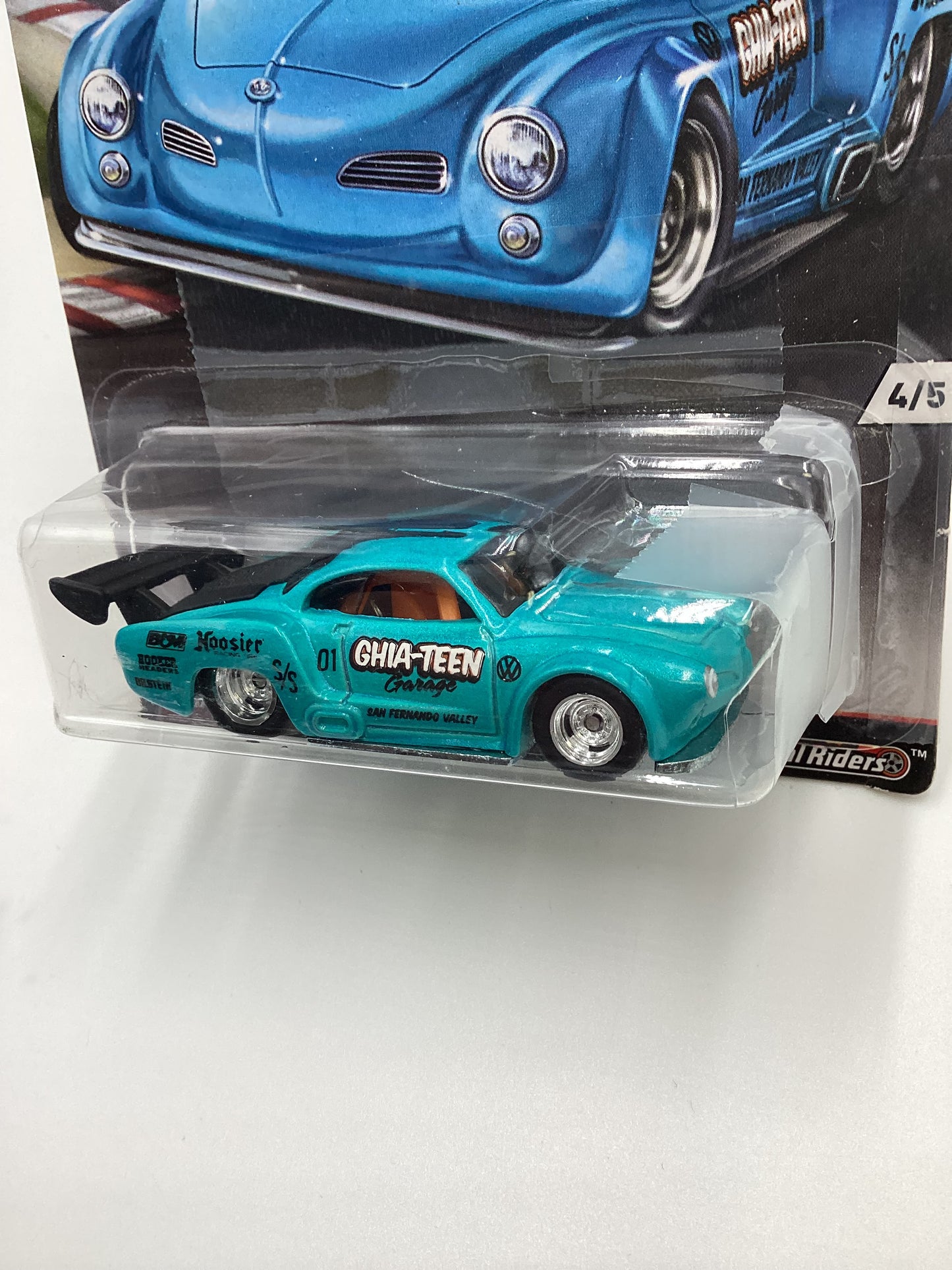 Hot Wheels Track Day #4 Volkswagen Karmann Ghia *Cracked Blister* 245M