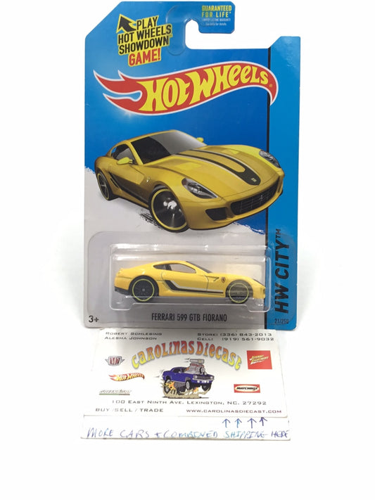 2015 Hot wheels #21 Ferrari 599 GTB Fiorano LL5