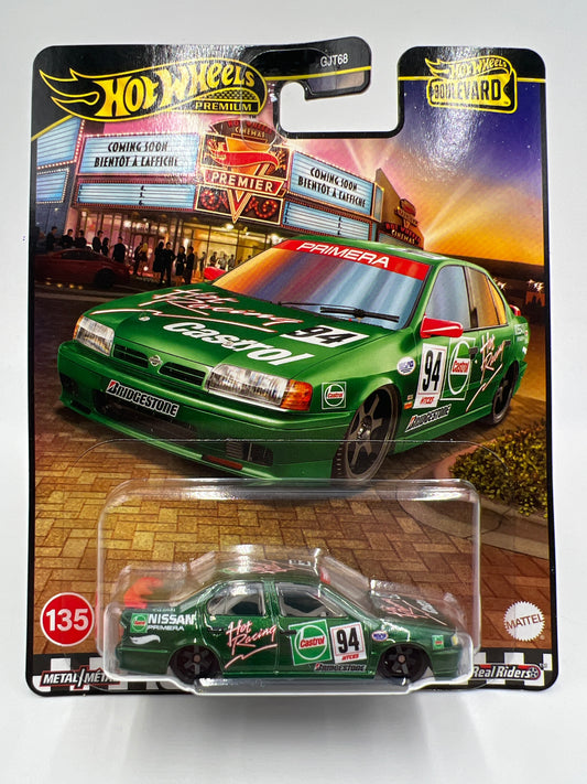 Hot Wheels Premium Boulevard #135 94 Nissan Primera Green Castrol 263C