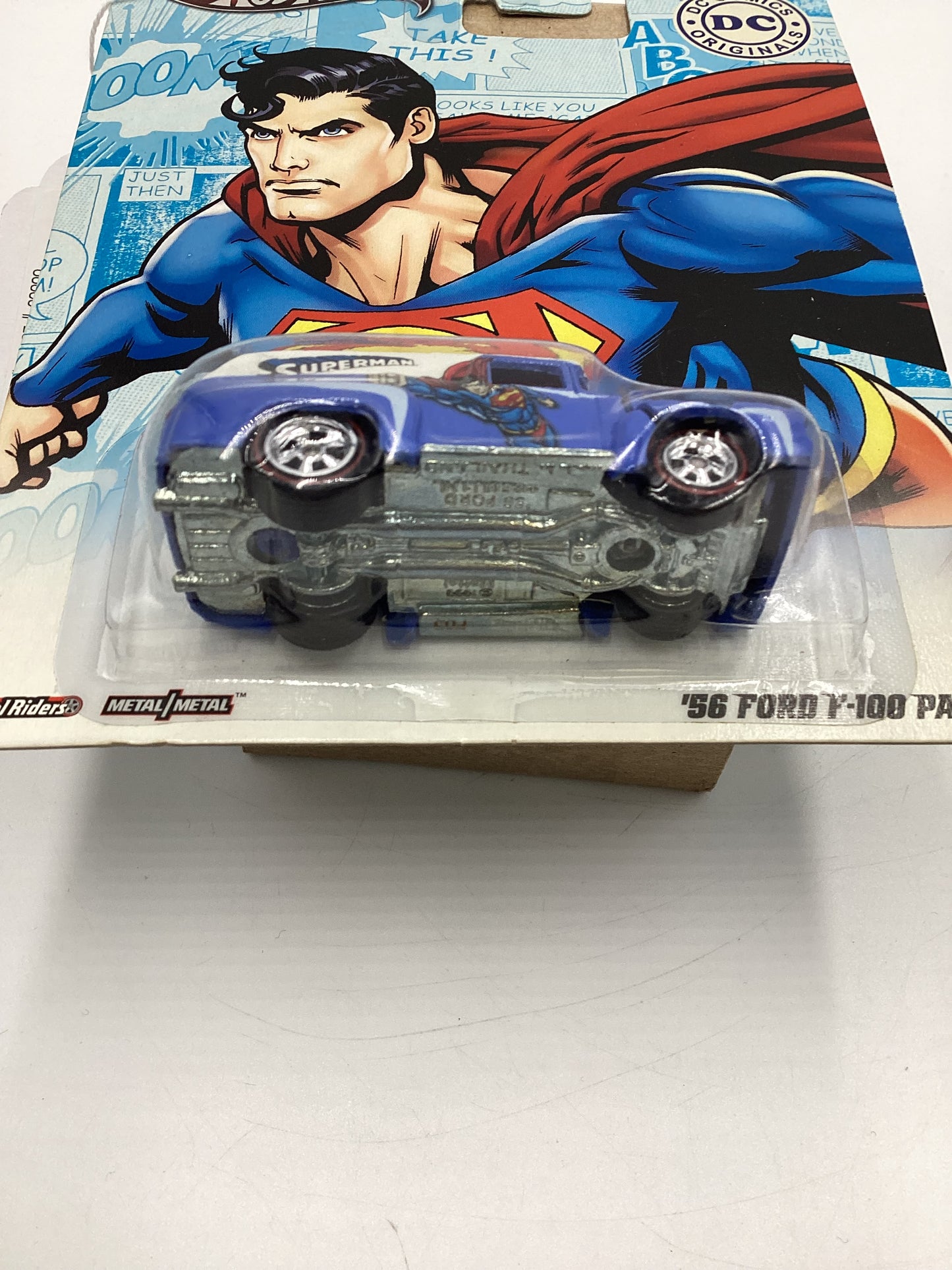 Hot wheels pop culture DC Comics Superman 56 Ford F-100 Panel Blue/White 268B