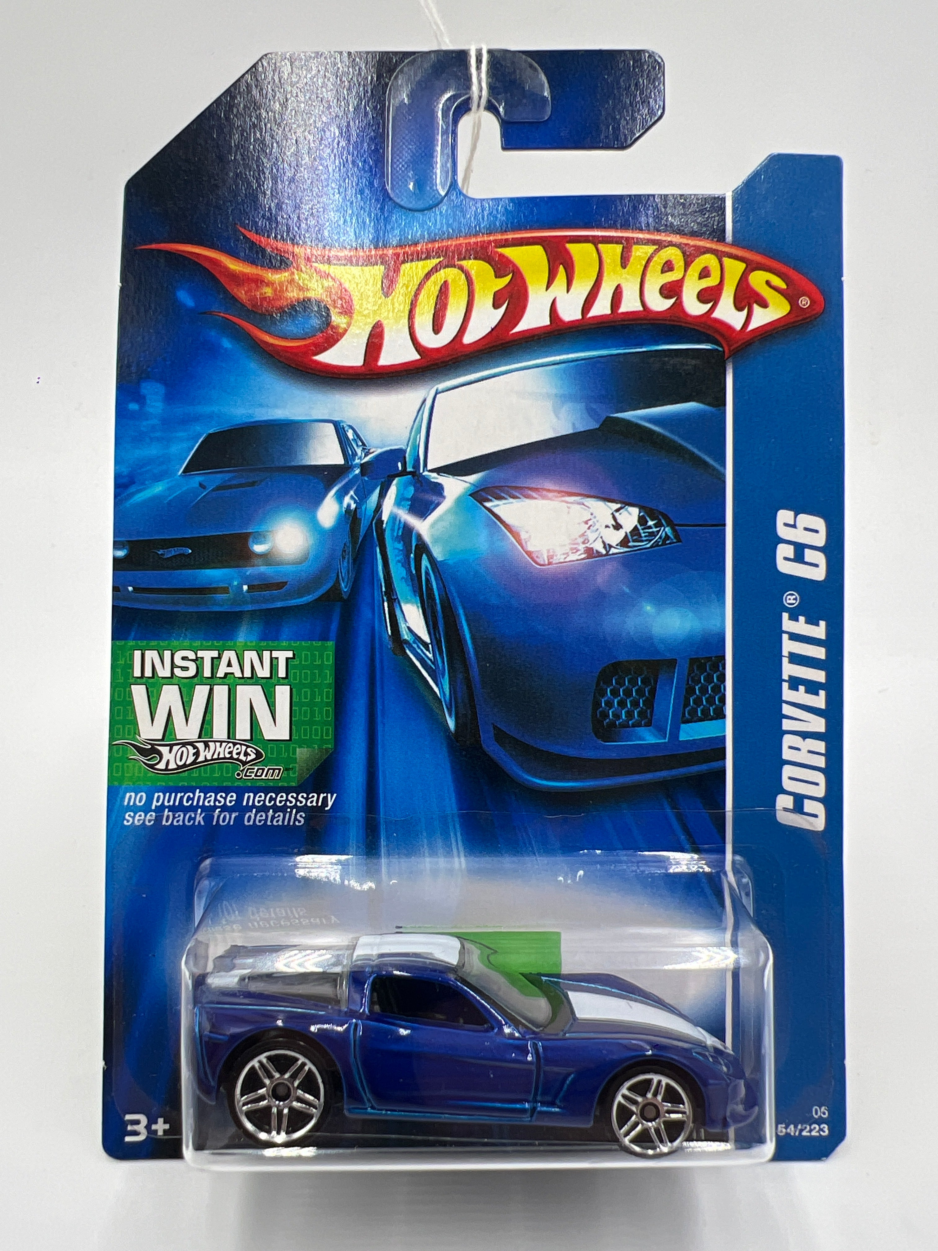2006 Hot Wheels #154 Kmart Exclusive Corvette C6 Blue 240C