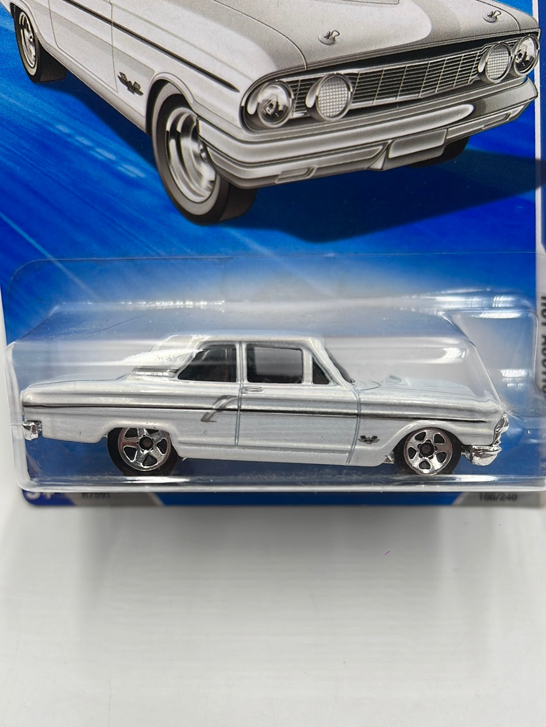 2010 Hot Wheels Hot Auction Ford Thunderbolt White 166/240 23D