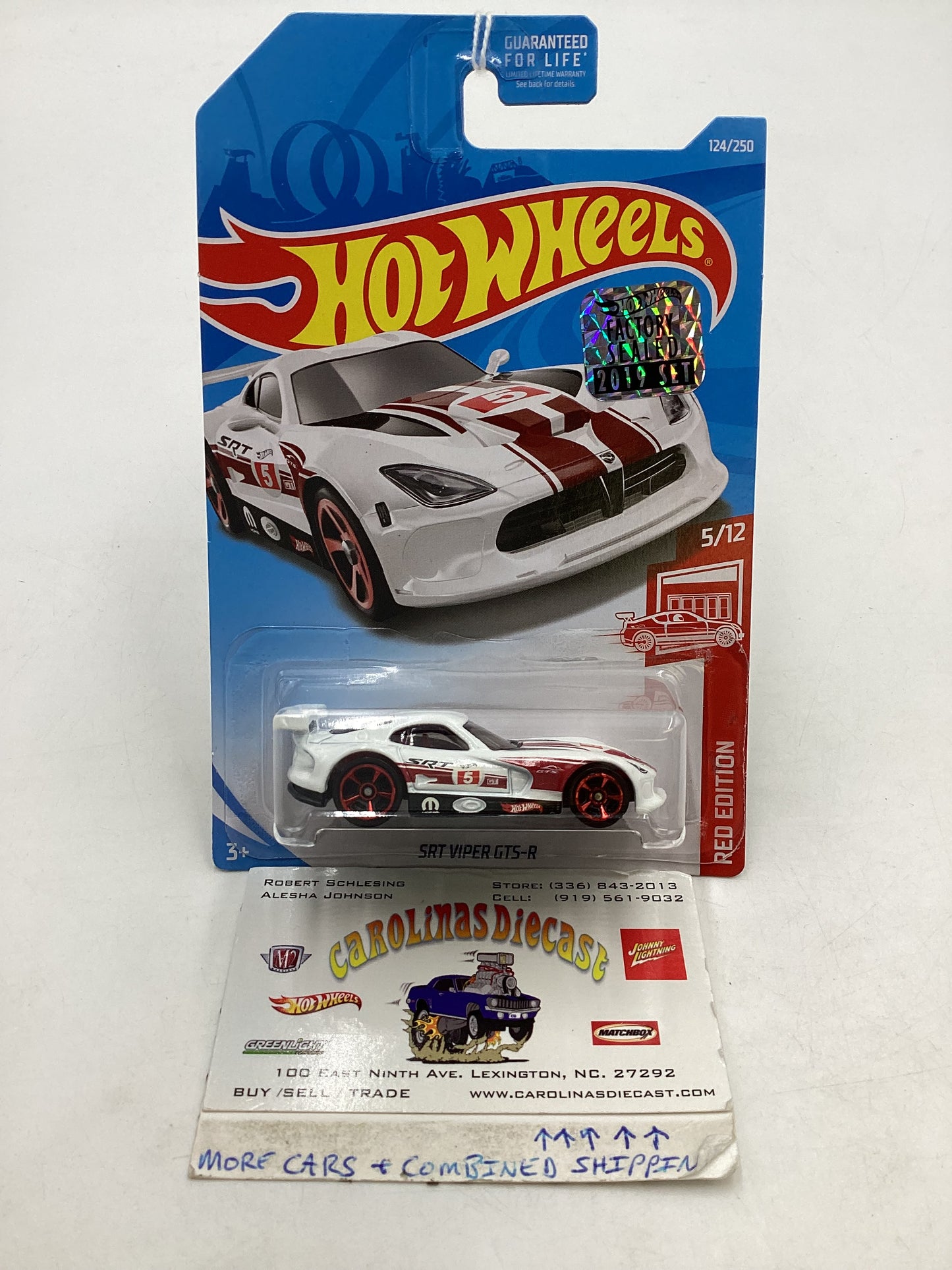 2019 Hot Wheels Factory Sealed Target Exclusive SRT Viper GTS-R 145C