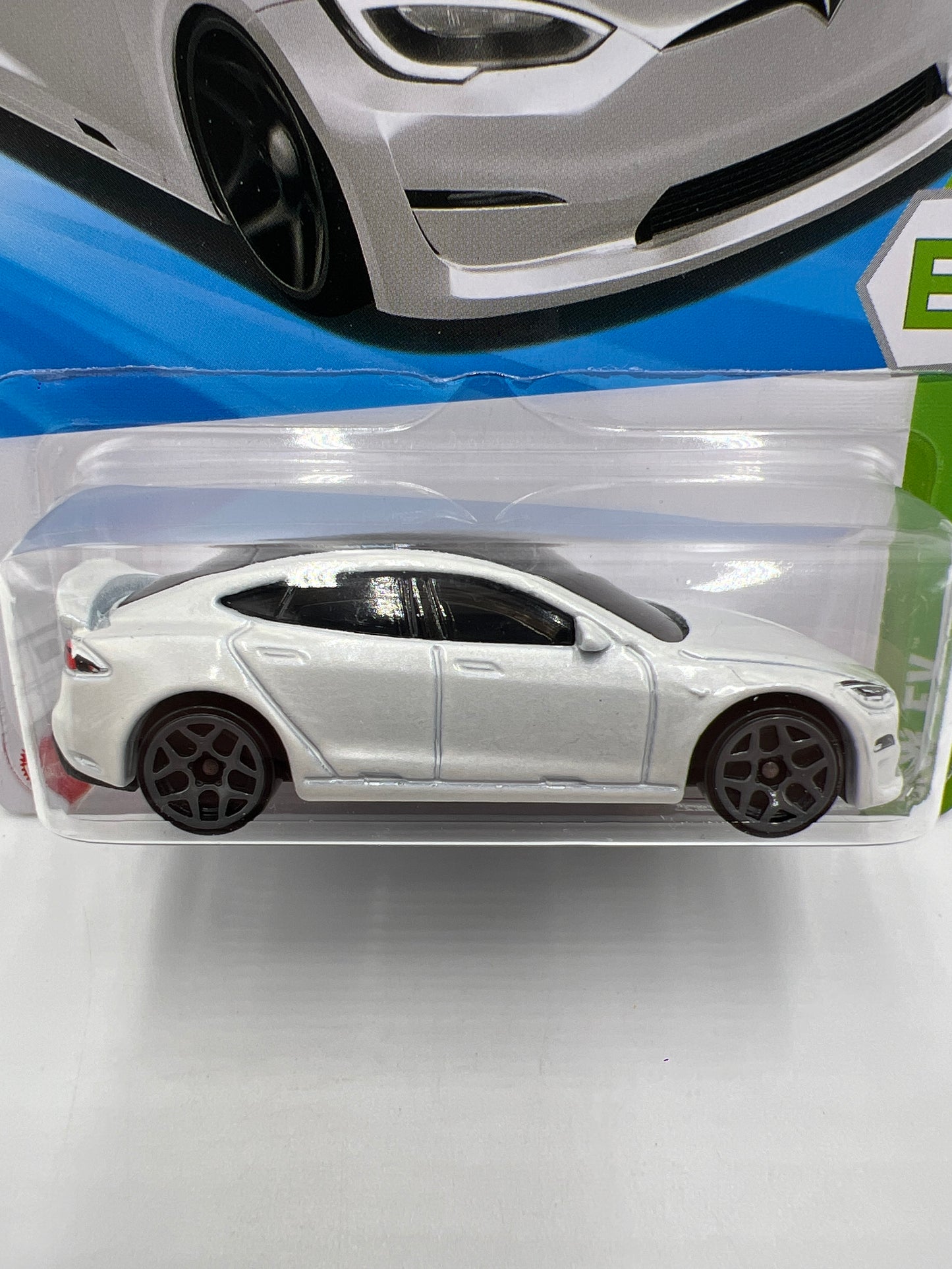 2025 Hot Wheels F Case HW EV #9 Tesla Model S Plaid White 48H