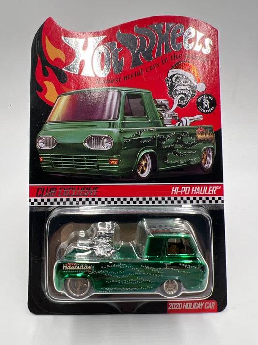 2020 Hot Wheels RLC Holiday Car #5650/20000 Hi-Po Hauler Green Gas Monkey W/Protector