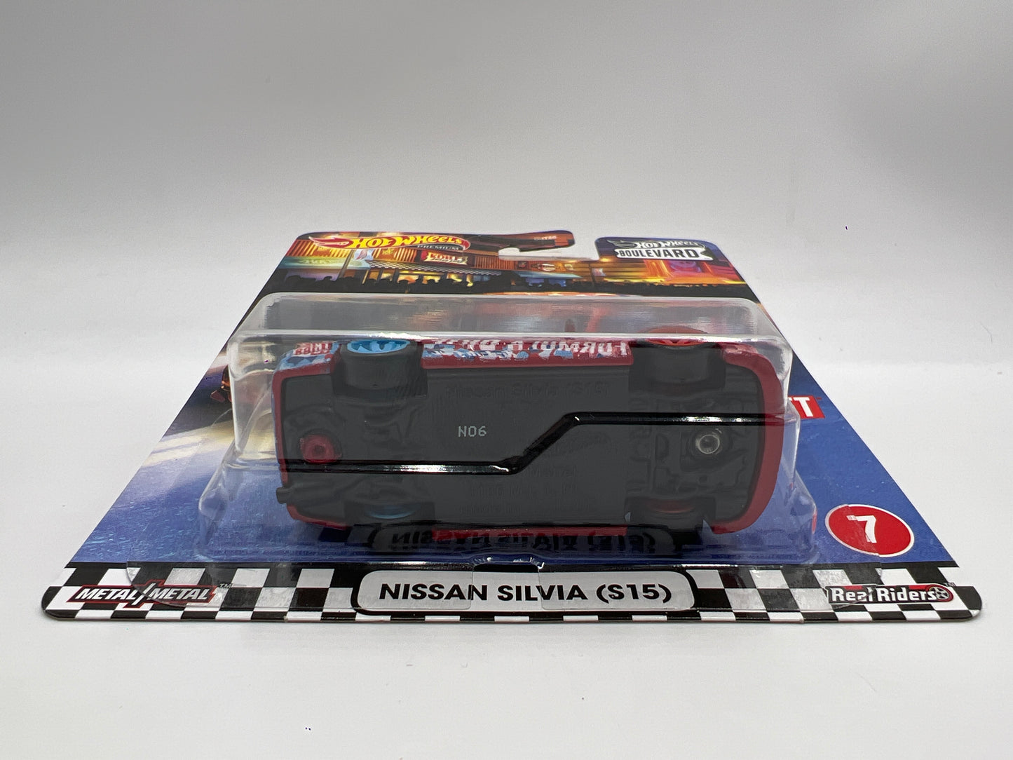 Hot Wheels Premium Boulevard #7 Nissan Silvia S15 Formula Drift W/Protector