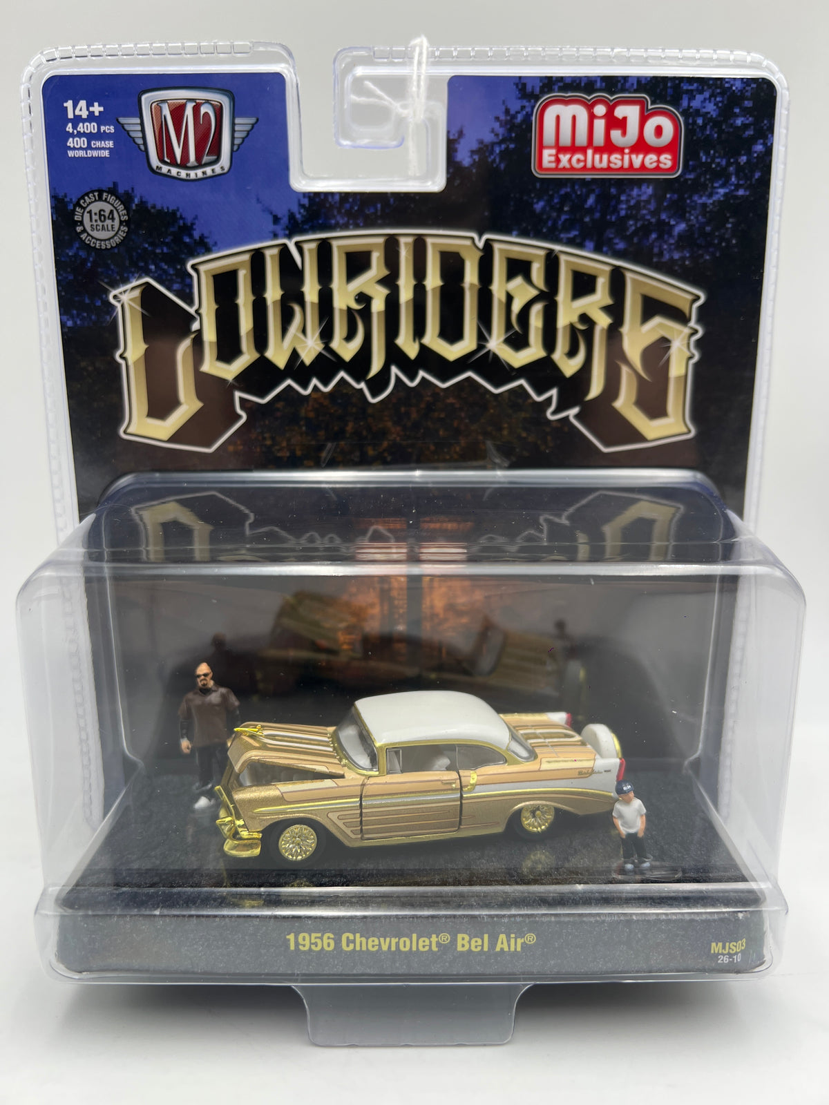 M2 Machines MJS03 MiJo Exclusives CHASE Diorama 1956 Chevrolet Bel Air
