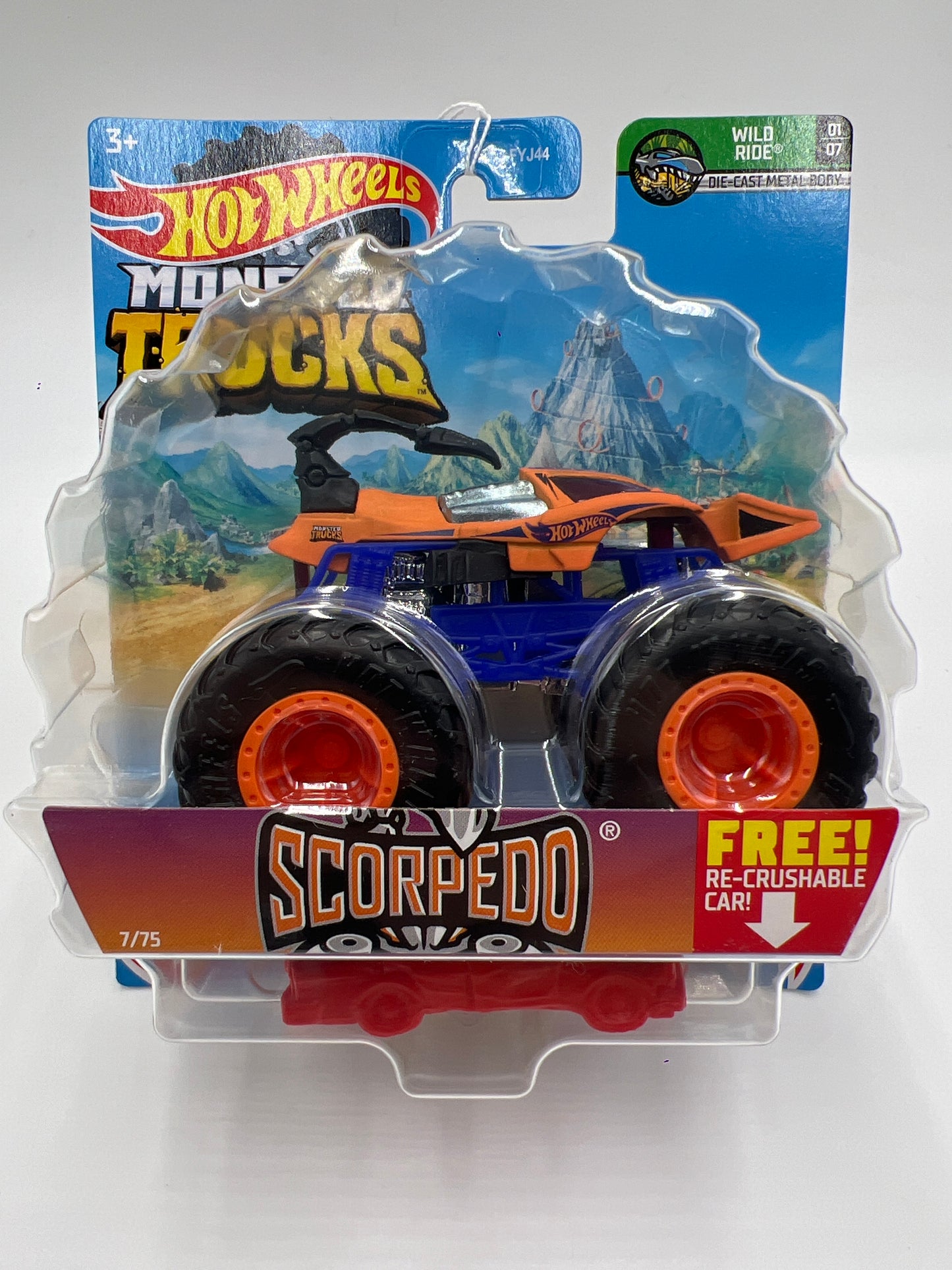 Hot Wheels Monster Trucks Wild Ride #7 Scorpedo 133H