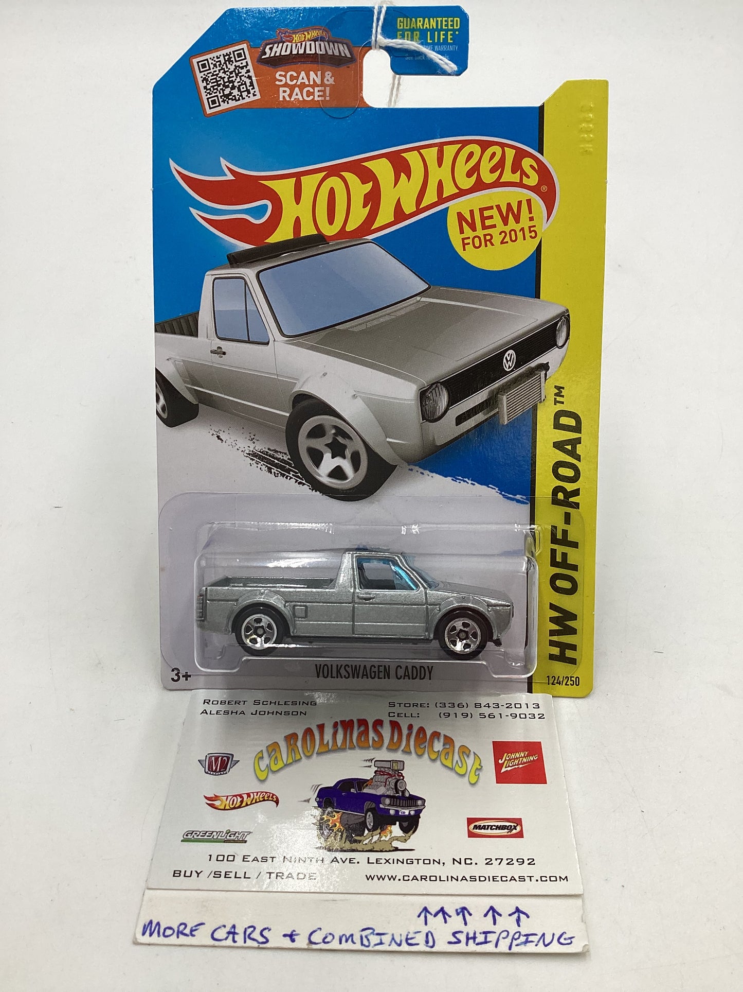 2015 Hot Wheels Off Road #124 Volkswagen Caddy Silver 95F