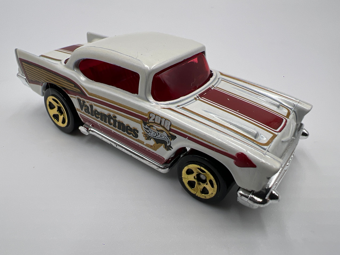 Hot Wheels 1/64 57 Chevy White Loose