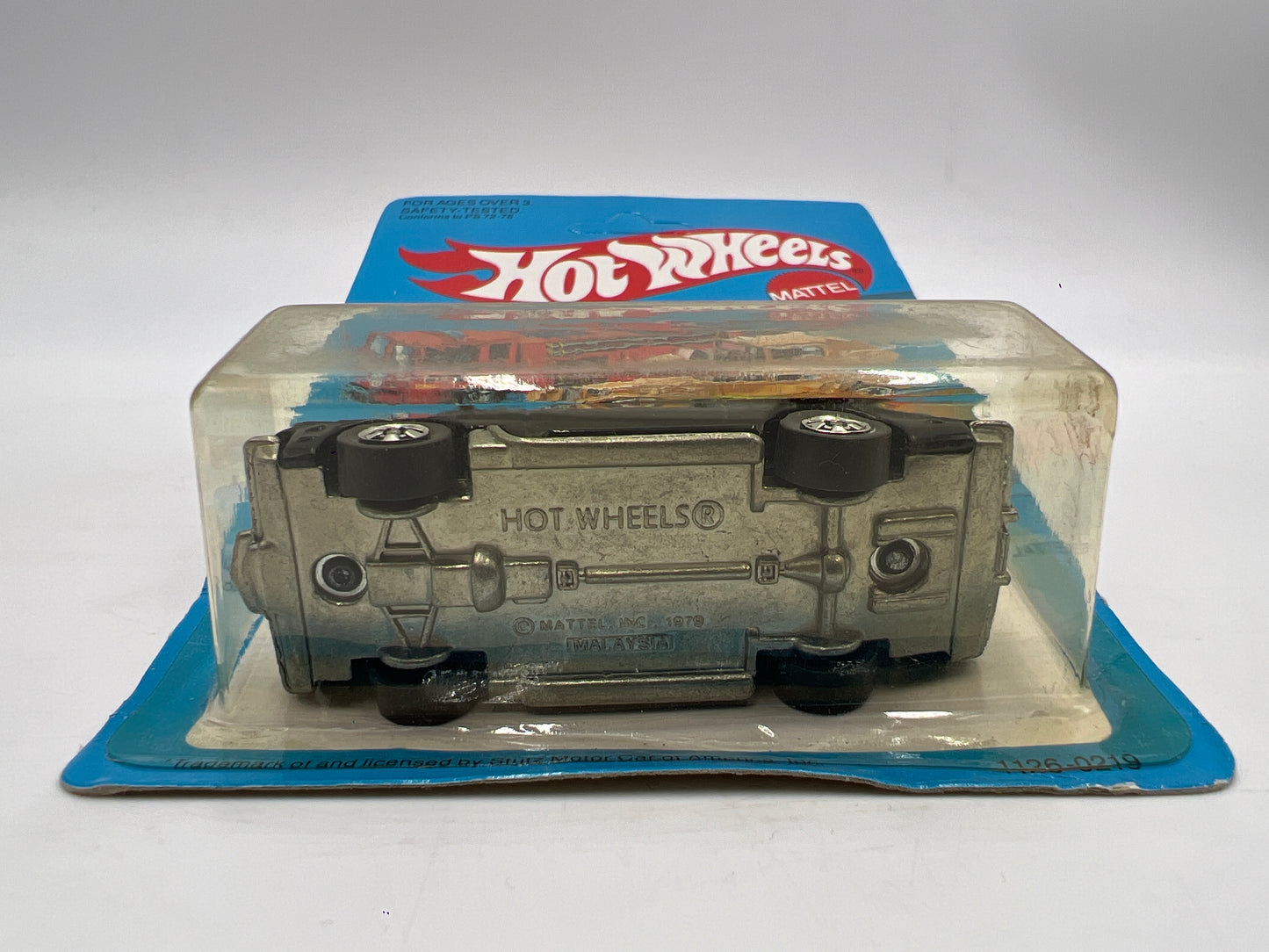 Hot Wheels Original 1982 #1126 Stutz Blackhawk Black W/Protector Bad Card #1