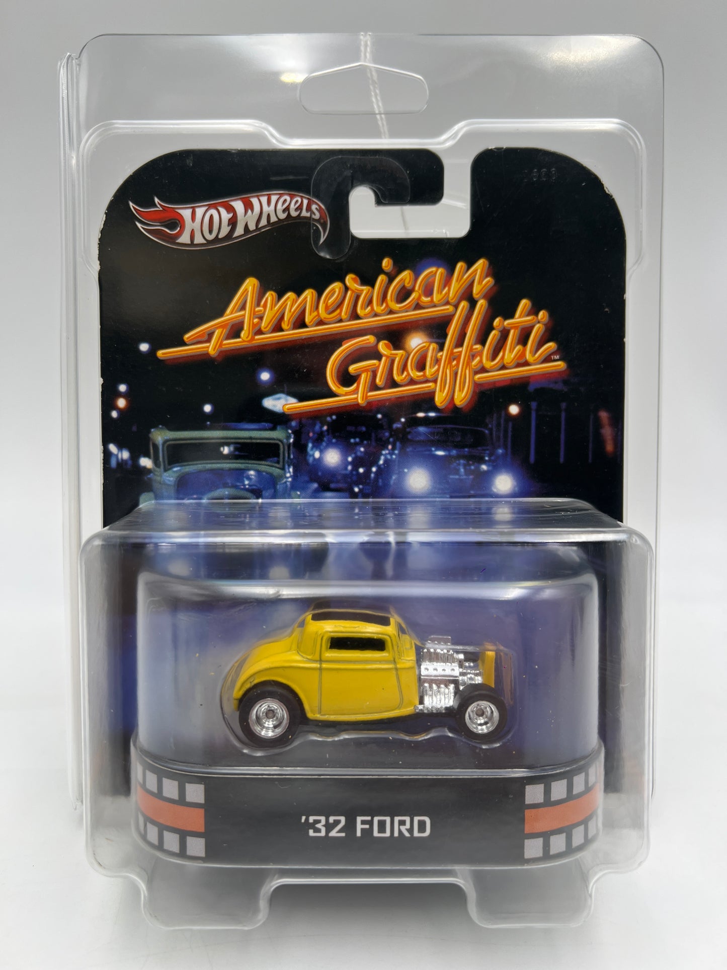 Hot Wheels Retro Entertainment American Graffiti 32 Ford Yellow W/Protector