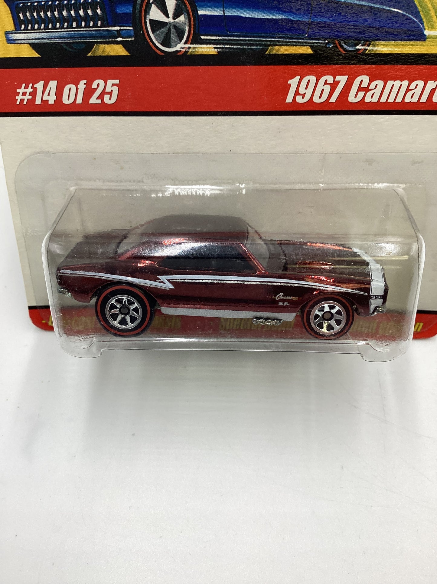 Hot wheels Classics Series 1 #14 1967 Camaro Dark Red SR