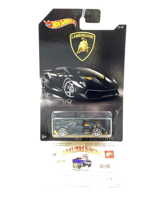 Hot wheels Lamborghini series Lamborghini Sesto Elemento #2 2/8 Walmart exclusive 149D