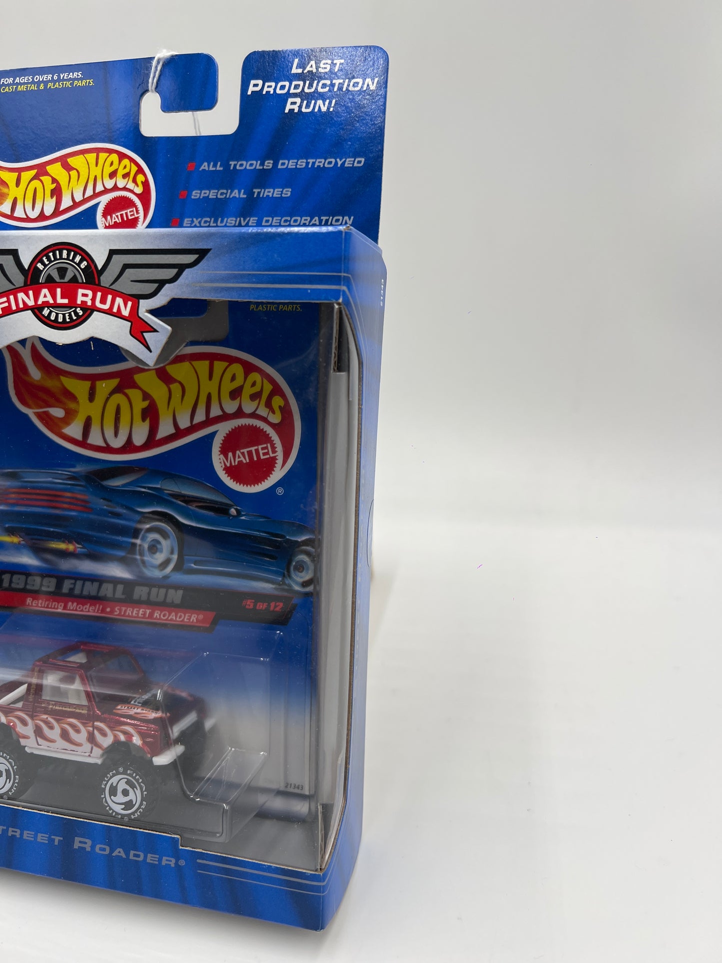 1999 Hot Wheels Final Run #5 Street Roader Red/White