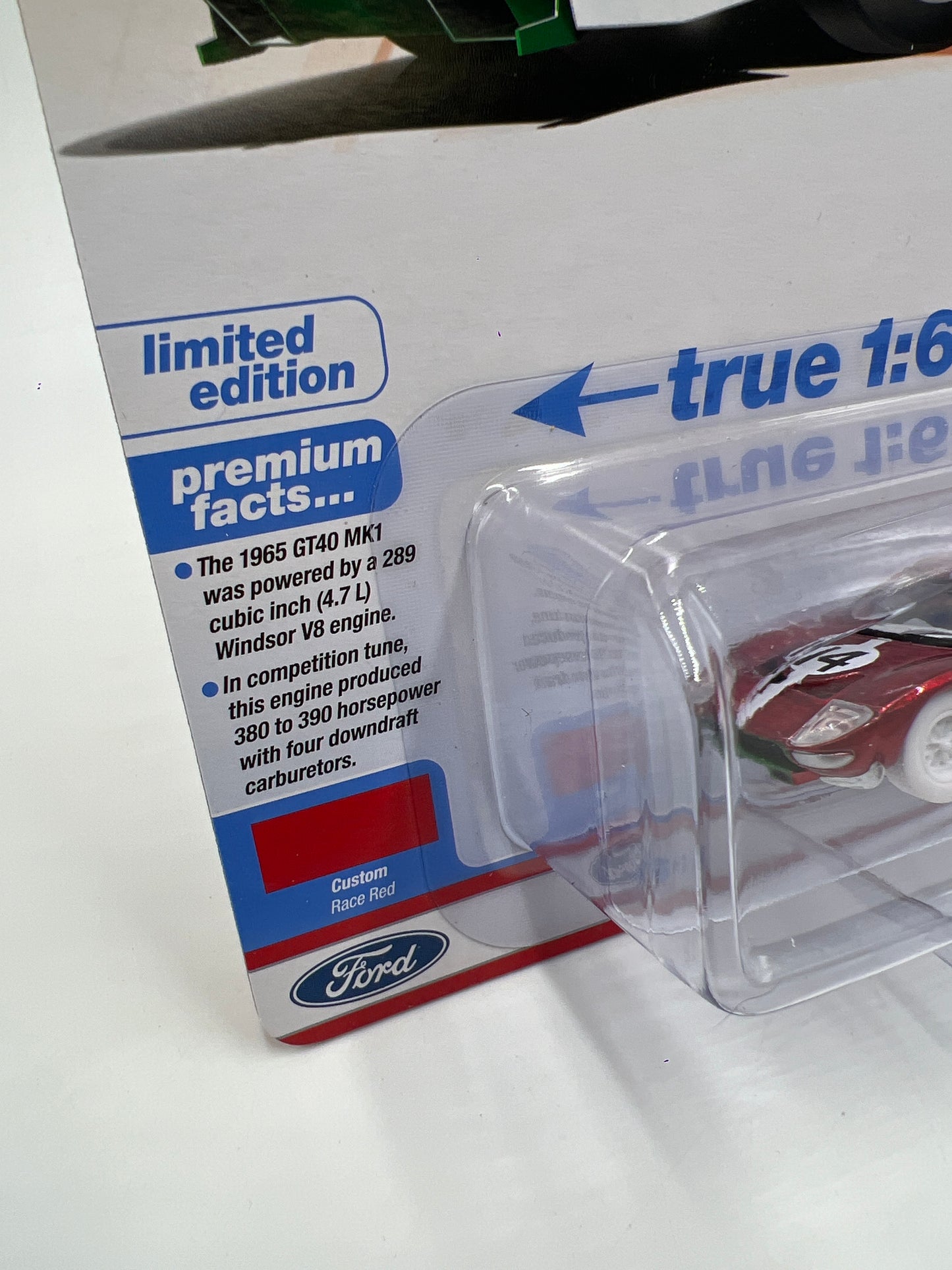 Auto World Ultra Red Chase Vintage Muscle Release 3 Version A 1965 Ford GT40
