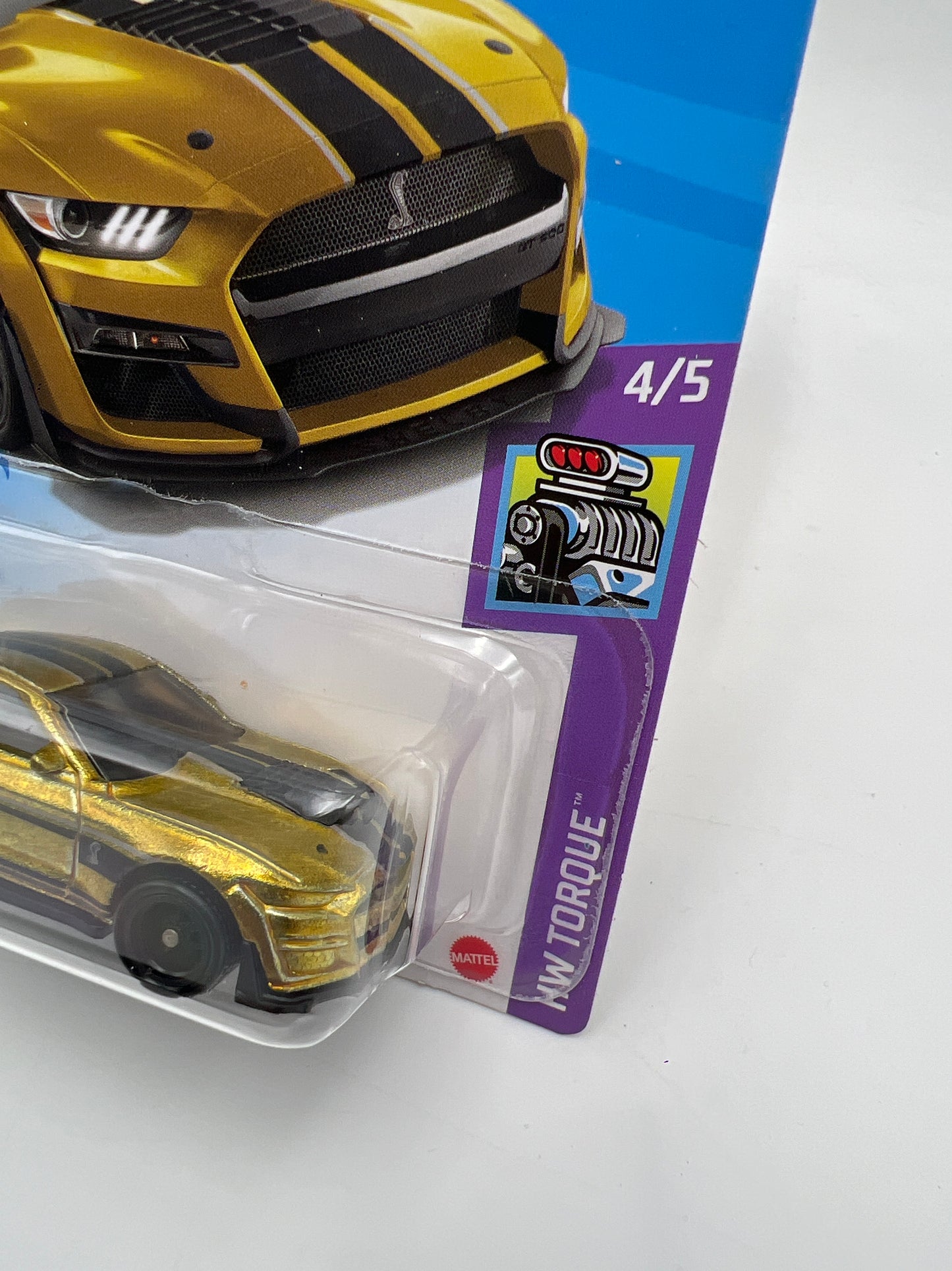 2021 Hot Wheels Super Treasure Hunt #143 2020 Ford Mustang Shelby GT500 Gold W/Protector