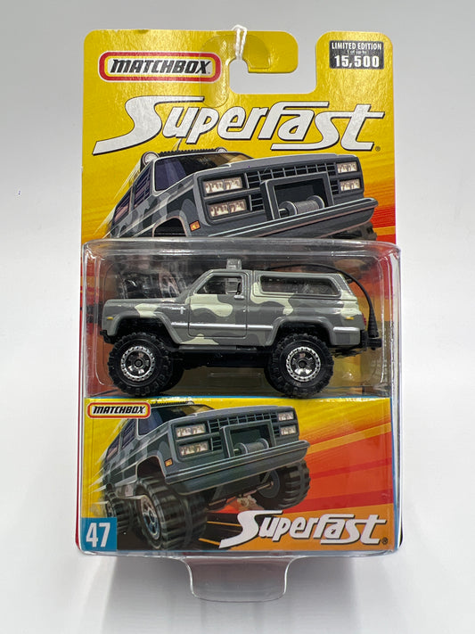 Matchbox Superfast #47 Chevrolet Blazer 4x4 Camo