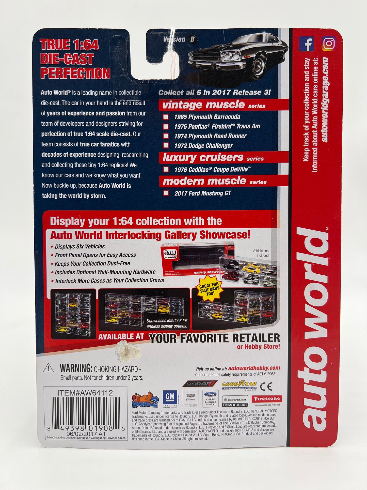 Auto World Vintage Muscle Release 3 Version B 1965 Plymouth Barracuda