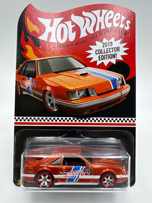 2019 Hot Wheels RLC Mail In #4 84 Mustang SVO Orange W/Protector