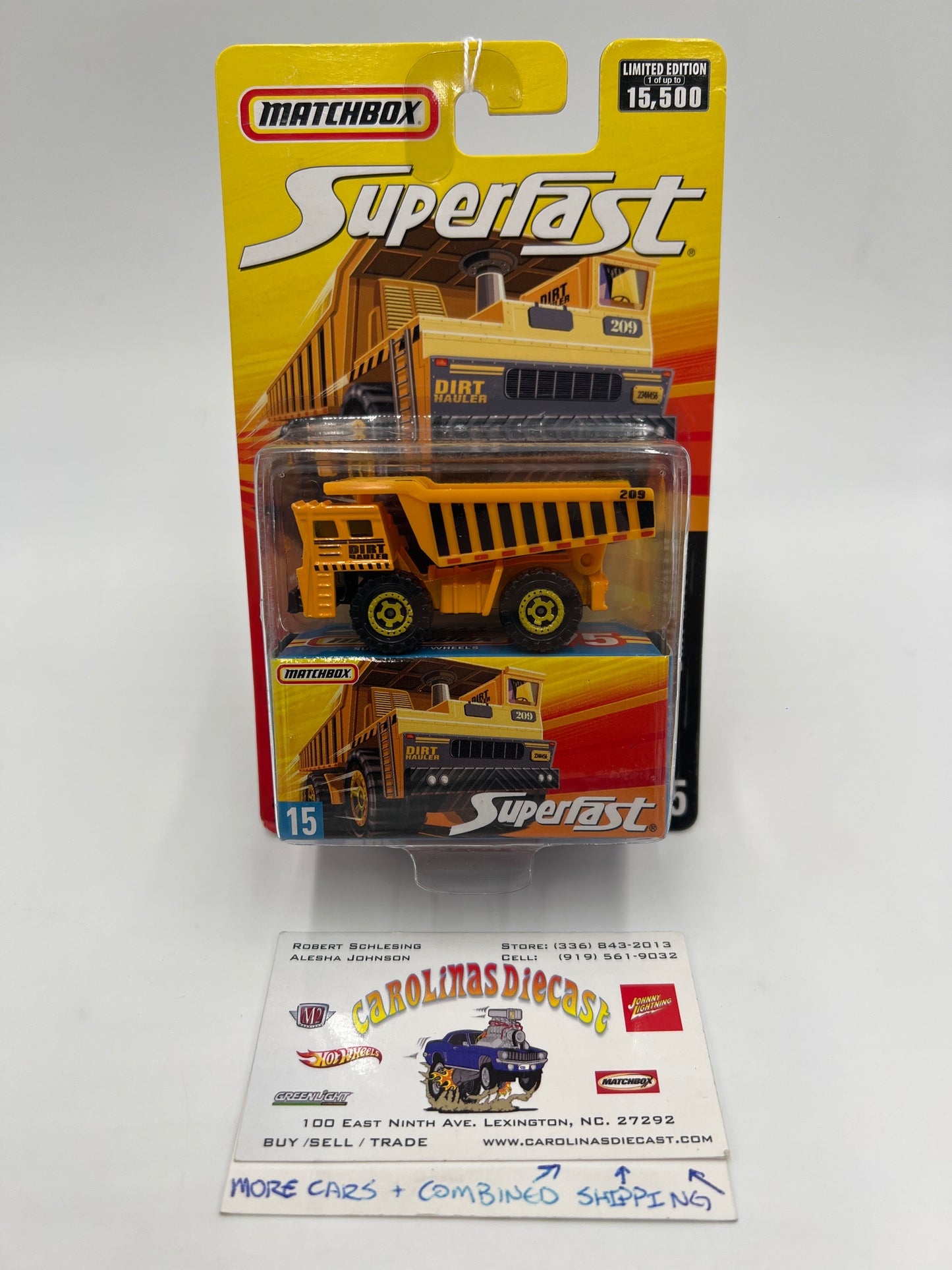 Matchbox Superfast #15 Dirt Hauler Orange 169O