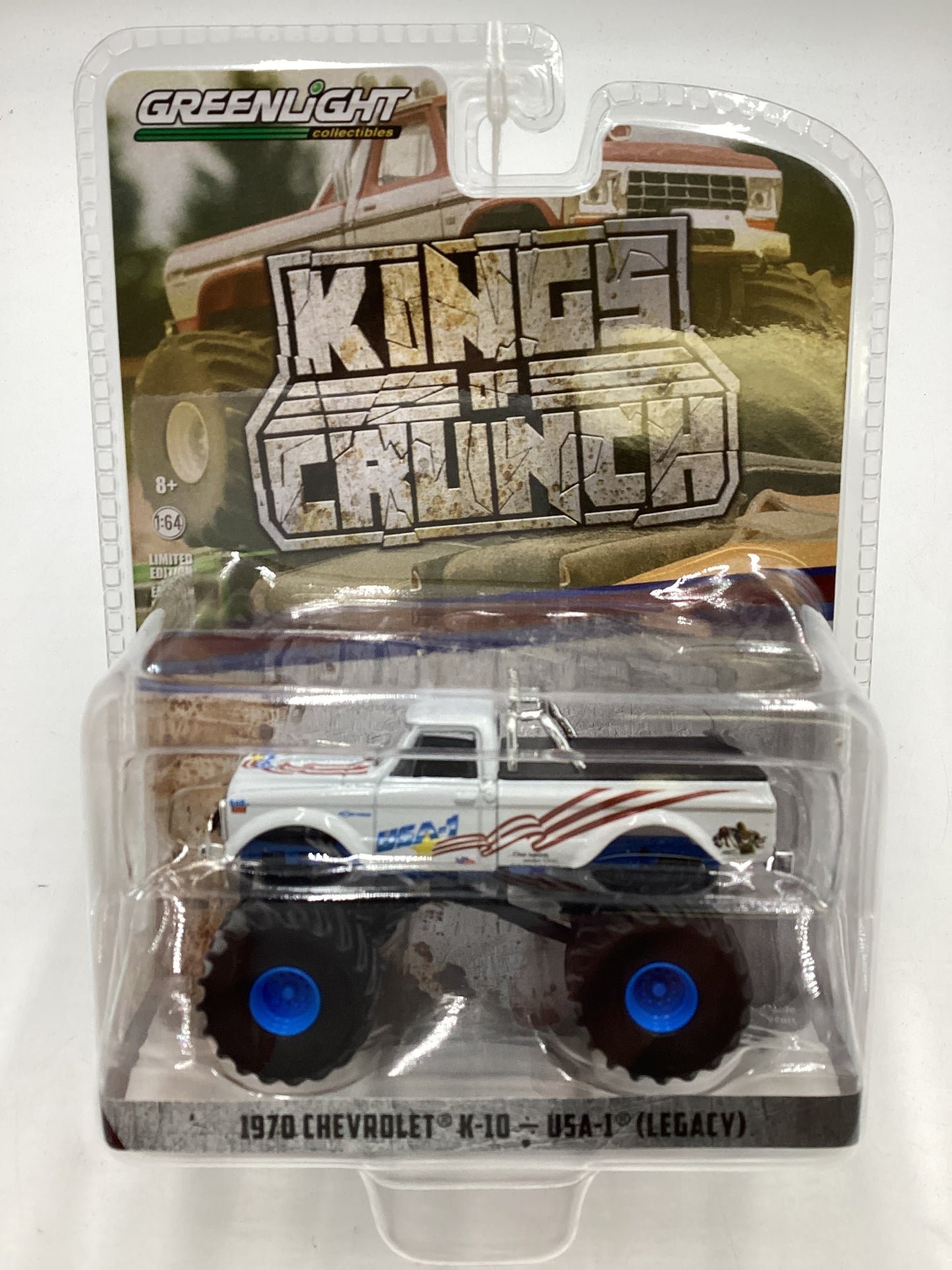 Greenlight Kings of Crunch 1970 Chevrolet K-10 USA-1 (Legacy) Walmart Chase