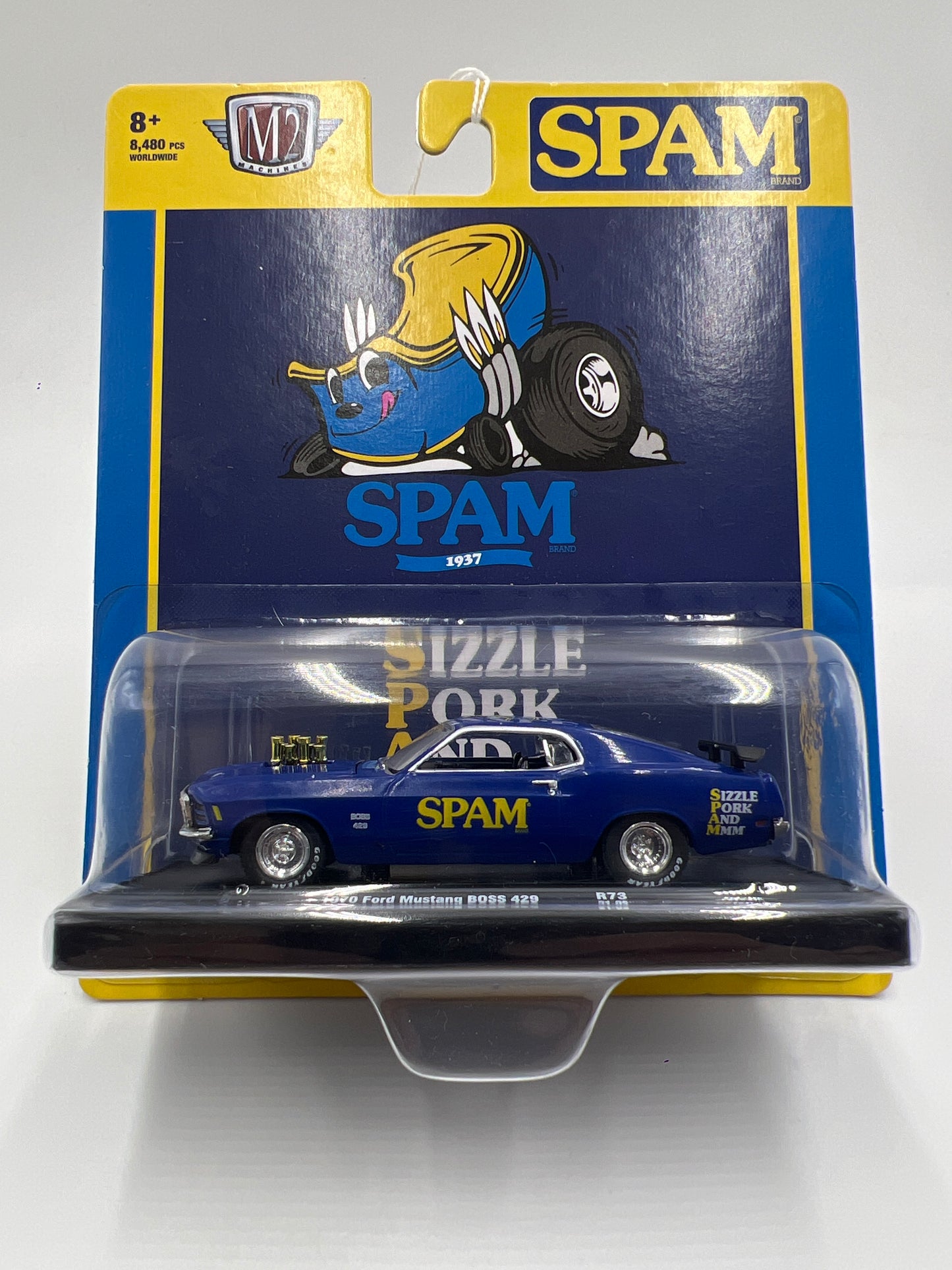 M2 Machines Auto-Drivers 1970 Ford Mustang Boss 429 Blue Spam R73 189C