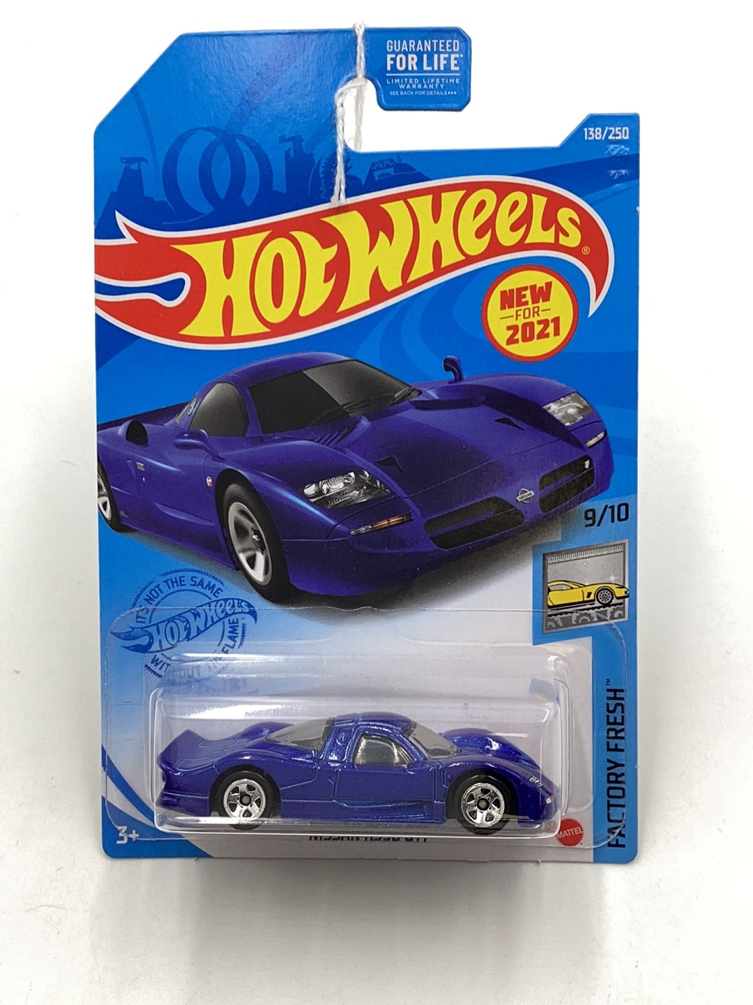 2021 Hot Wheels #138 Nissan R390 GTI Blue 80A