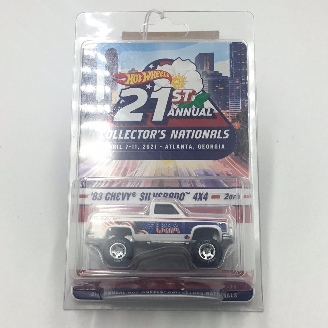 Hot wheels 21st annual collectors nationals 83 Silverado 4x4 1155/5500