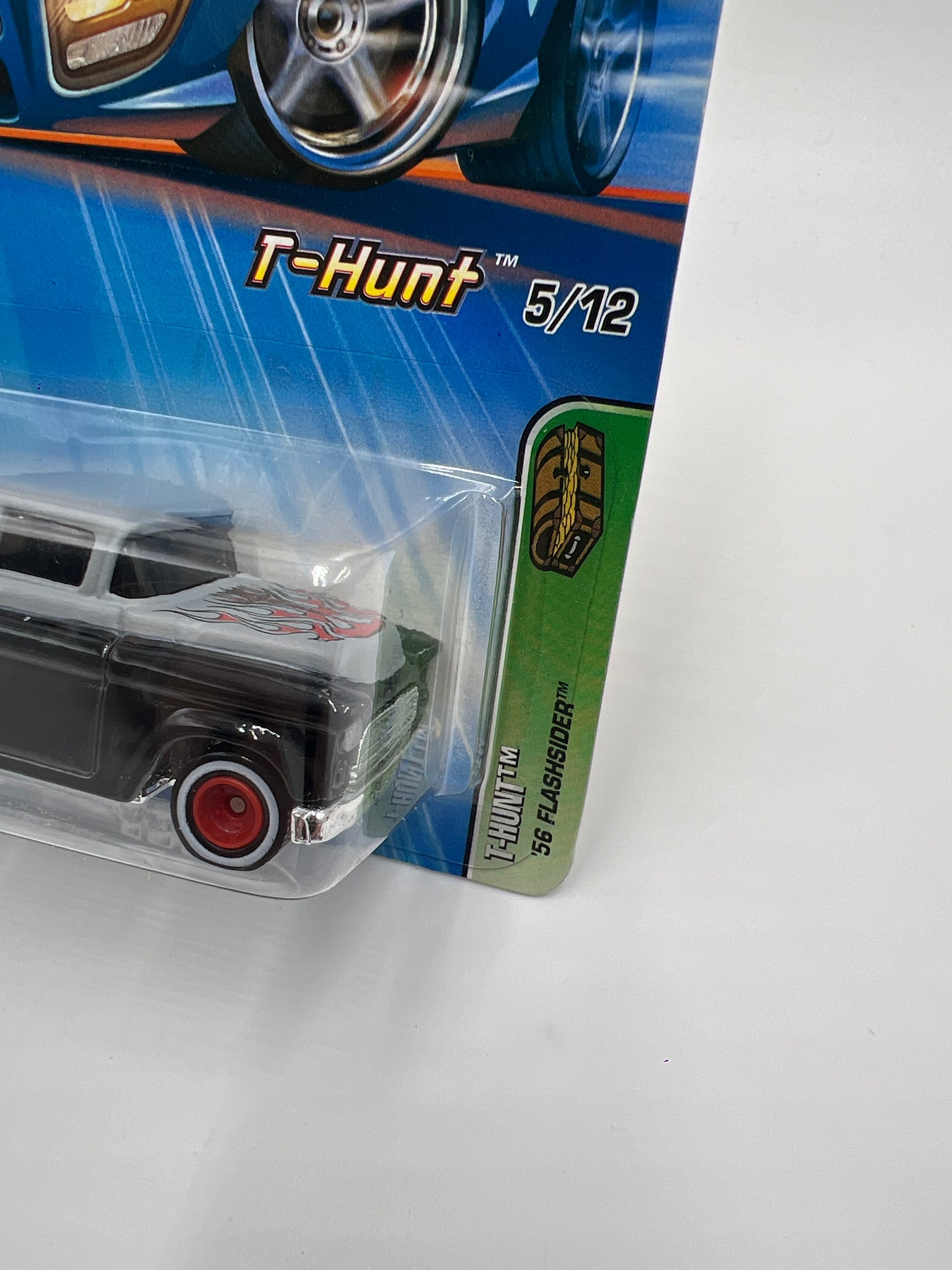 2005 Hot Wheels T-Hunt #125 Treasure Hunt 56 Flashsider Black/Gray W/Real Riders 282A