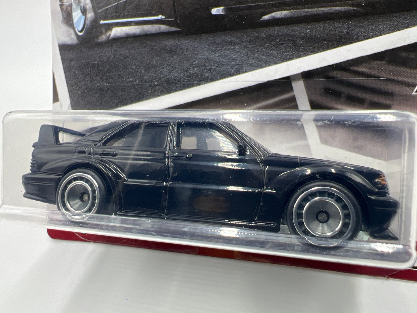 Hot Wheels Premium Car Culture Modern Classics #5 Mercedes-Benz 190E 2.5-16 EVO II Black W/Protector