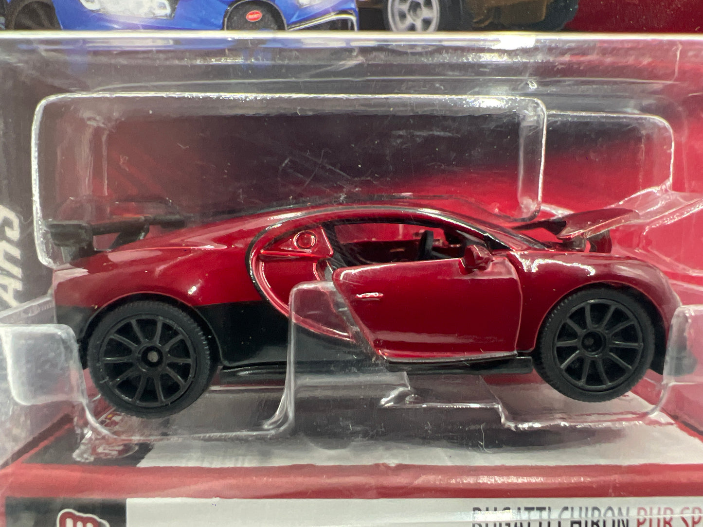 Majorette Deluxe Cars Bugatti Chiron Pur Sport Red 112i