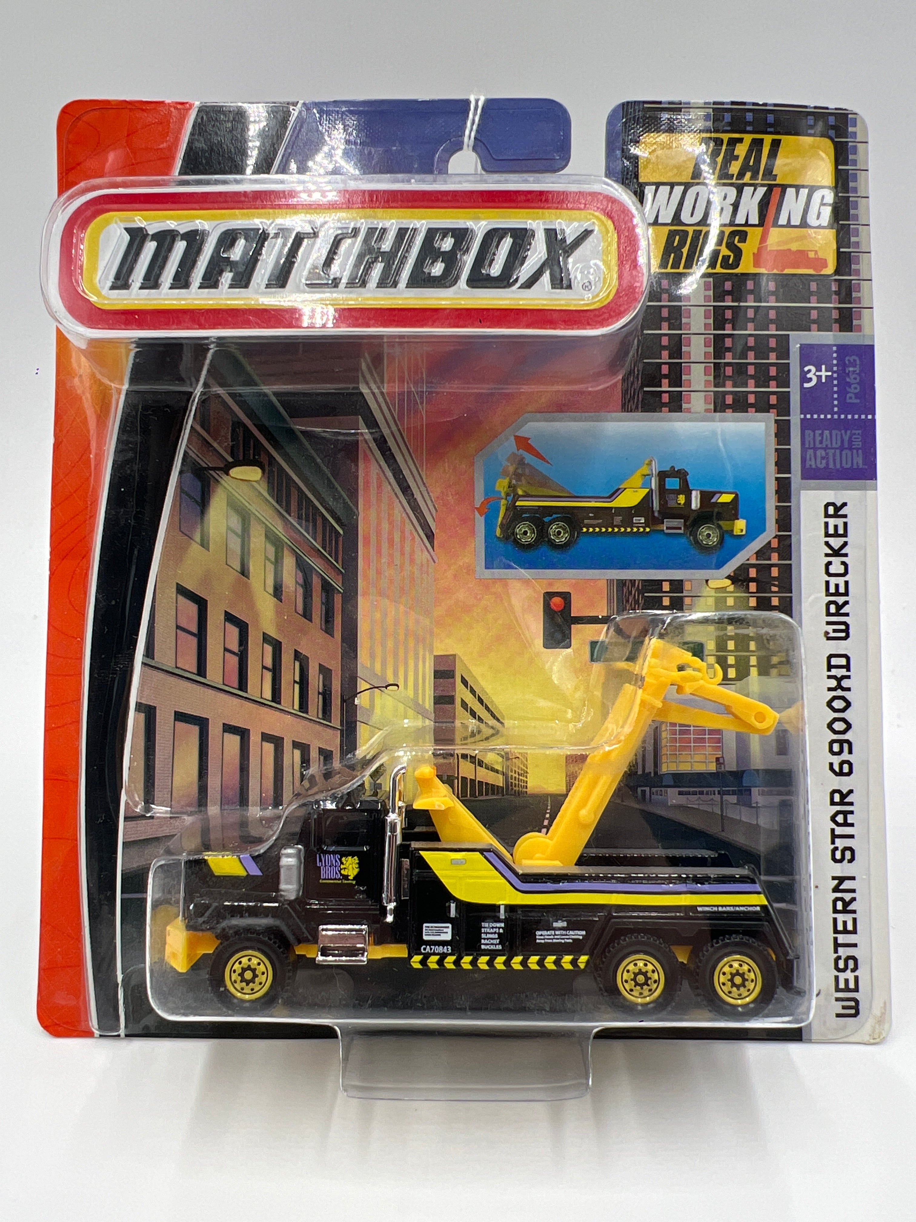 Matchbox Real Working Rigs Western Star 6900XD Wrecker Black