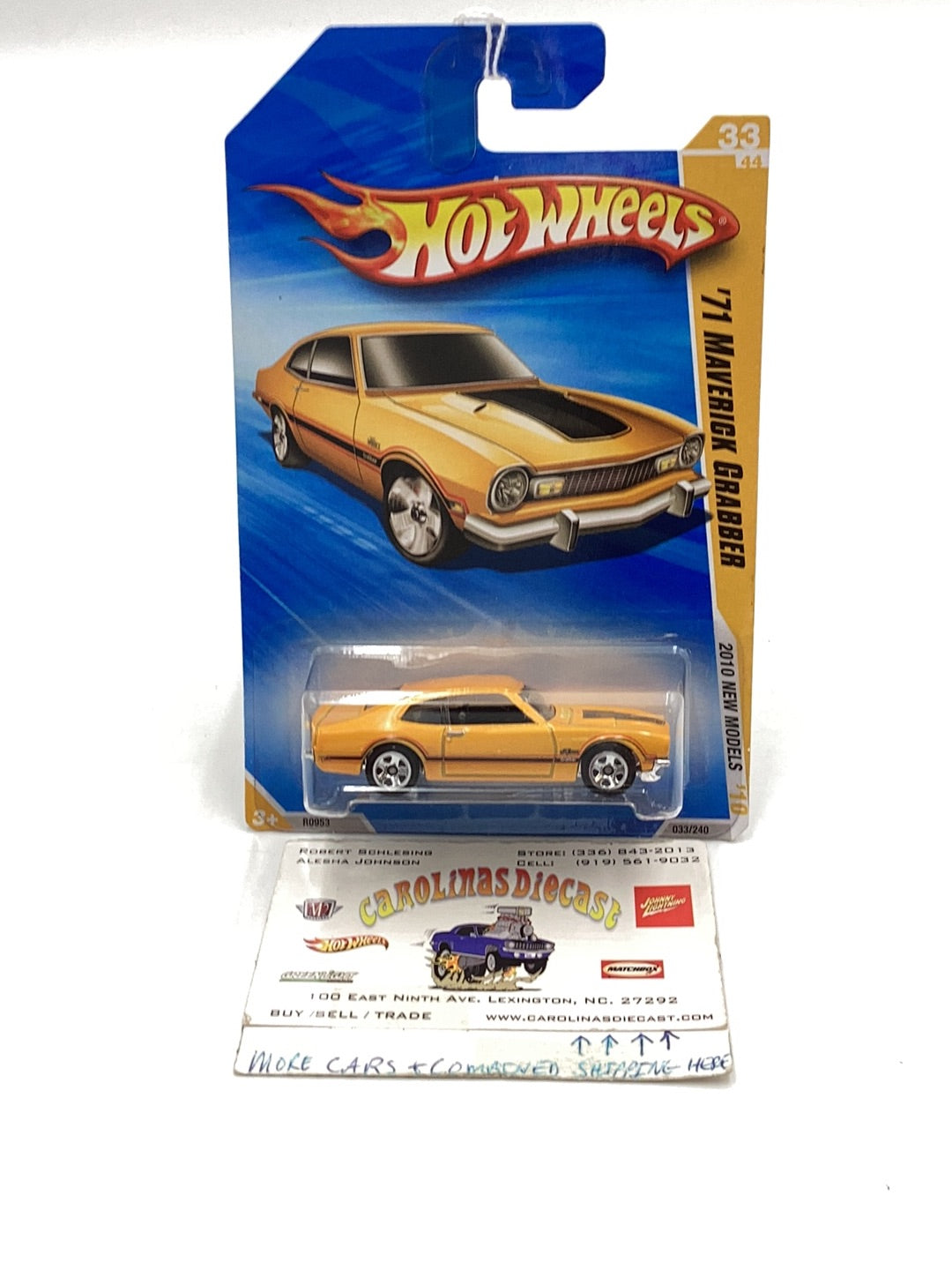 2010 Hot Wheels new models #33 71 Maverick Grabber yellow 28F