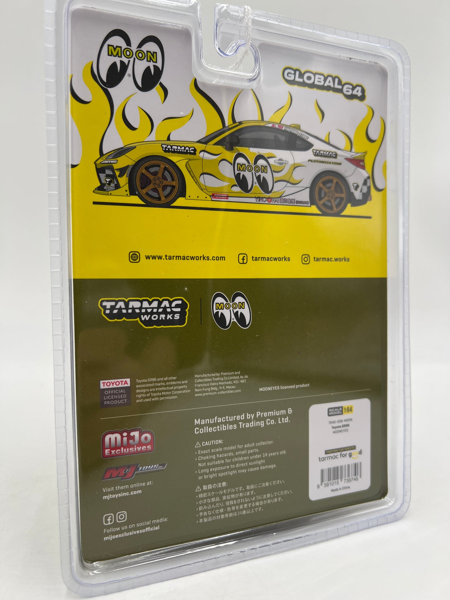 Tarmac Works Mijo Exclusives CHASE Toyota GR86 Mooneyes