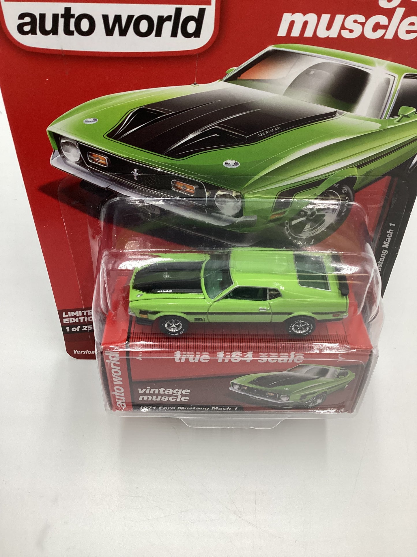 Auto World Vintage Muscle Release 4 Version A 1971 Ford Mustang Mach 1 Green