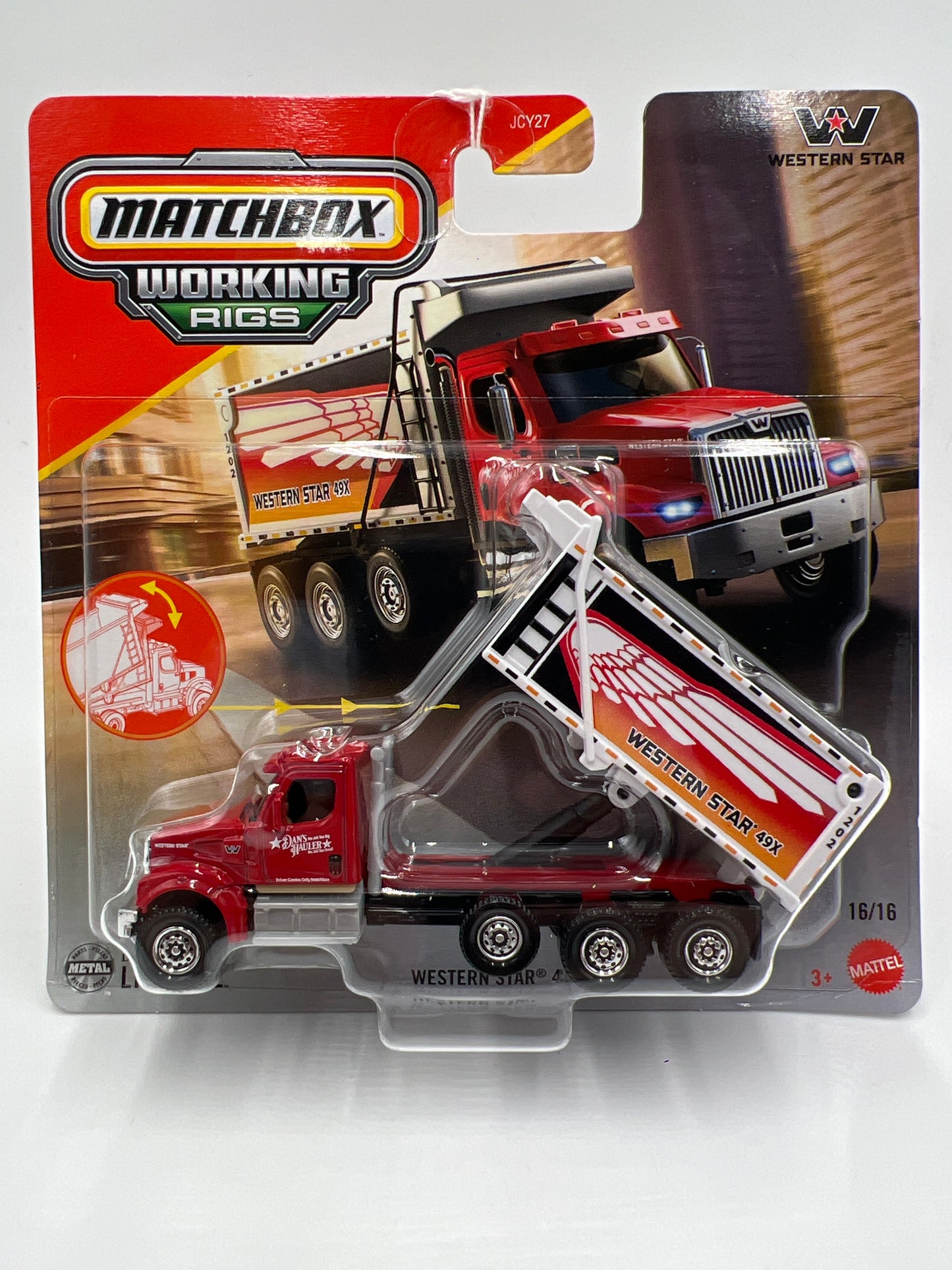 2025 Matchbox Working Rigs #16 Western Star 49X Red 164E