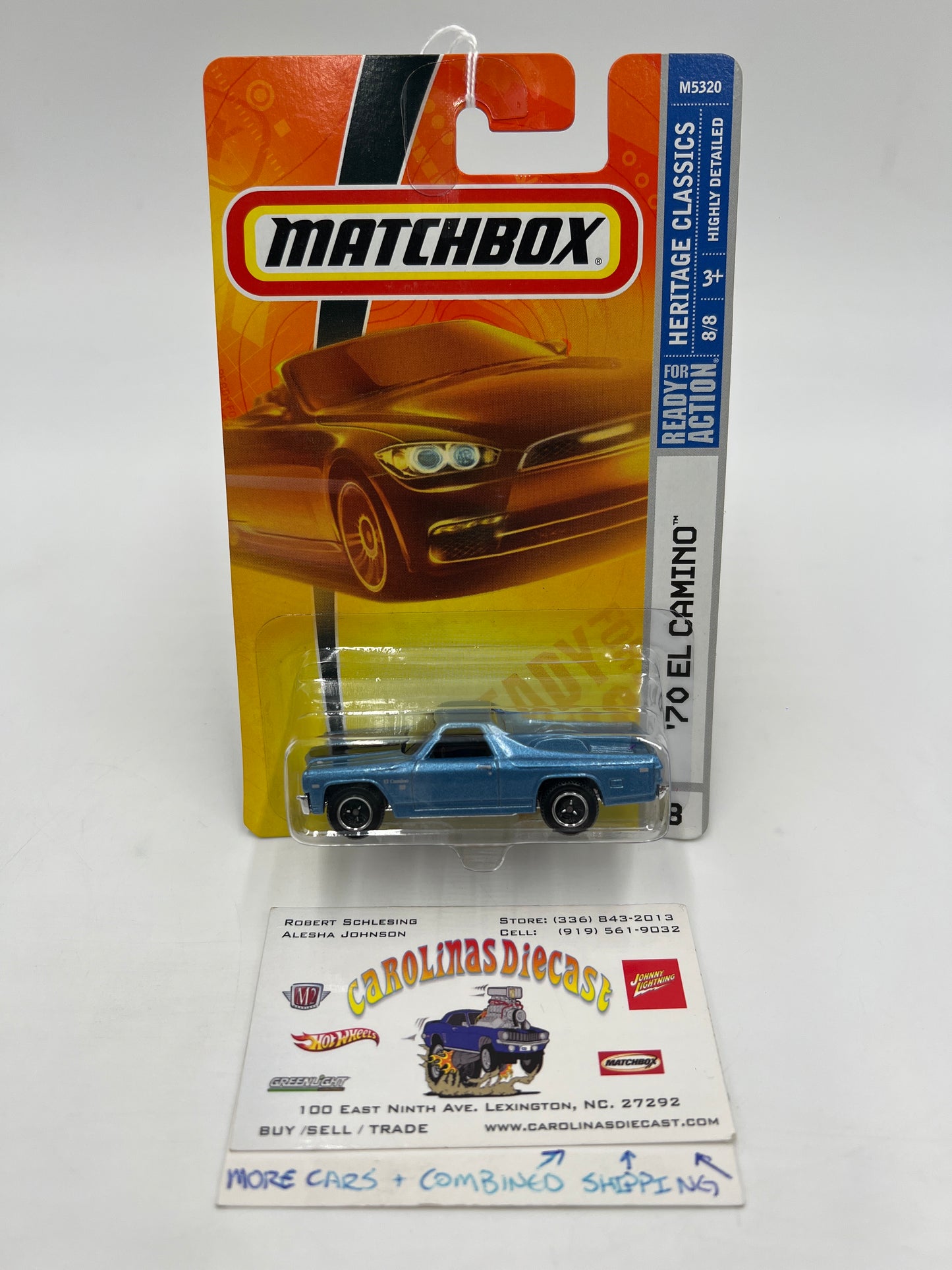 Matchbox Heritage Classics #8 70 El Camino Blue 209D