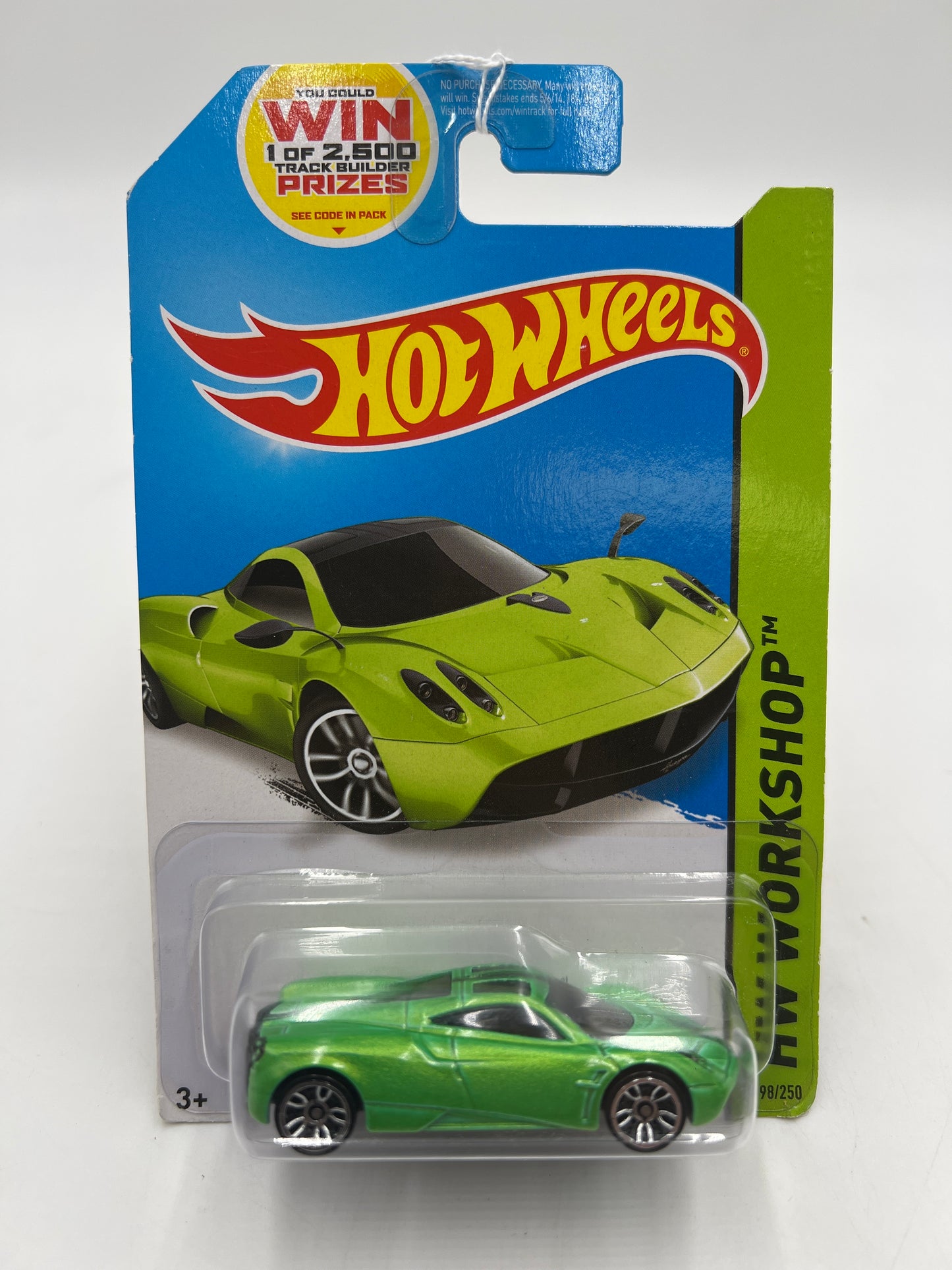 2014 Hot Wheels Workshop #198 Pagani Huayra Green 104E