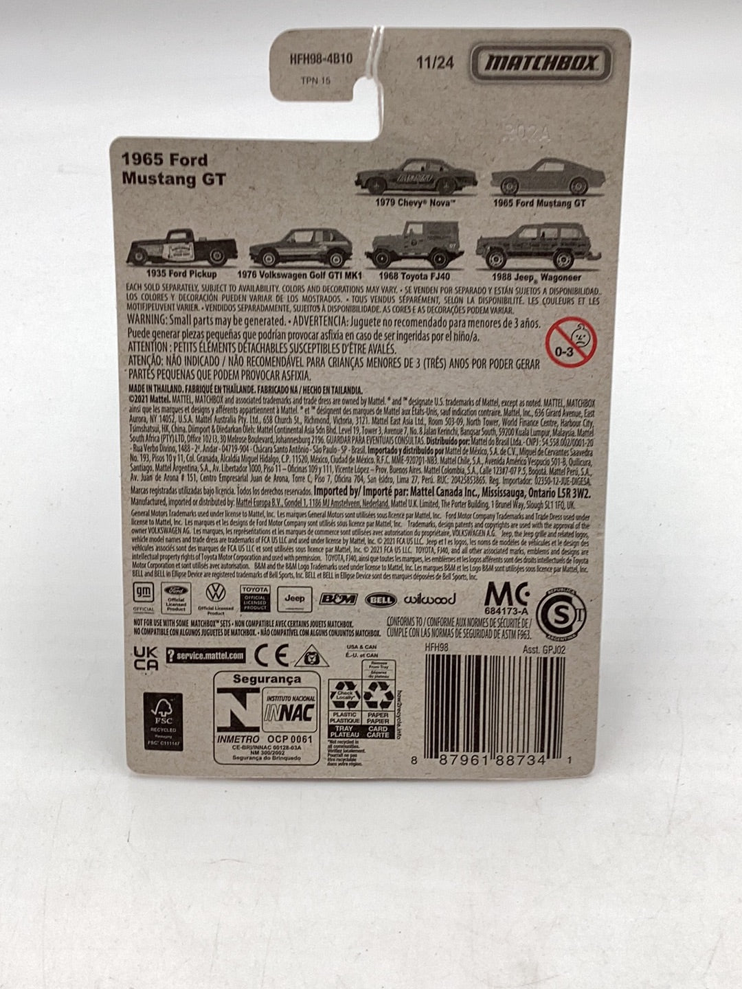 2022 Matchbox Retro Series #11 1965 Ford Mustang GT Target Exclusive EE2