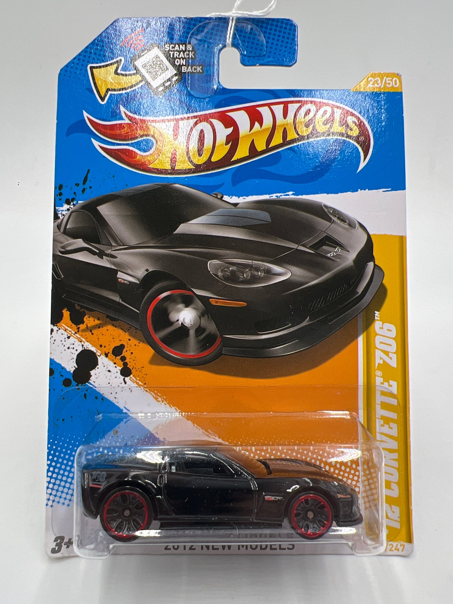 2012 Hot Wheels New Models #23 12 Corvette Z06 Black 9A