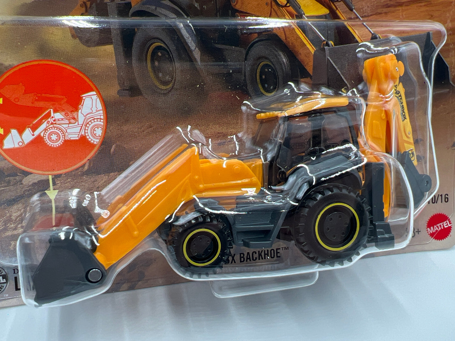 2025 Matchbox Working Rigs #10 MBX Backhoe 168G