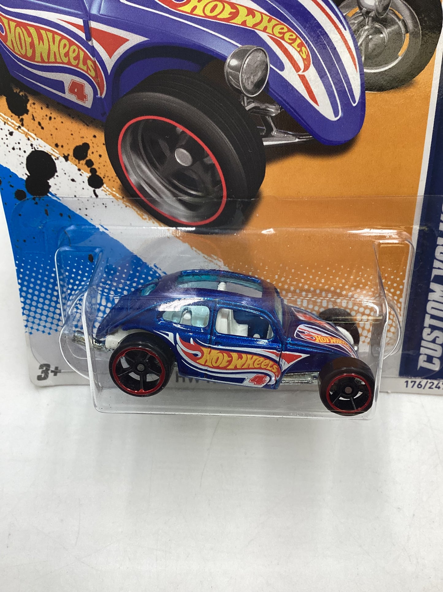 2012 HW Racing #176 Custom Volkswagen Beetle Blue 95E