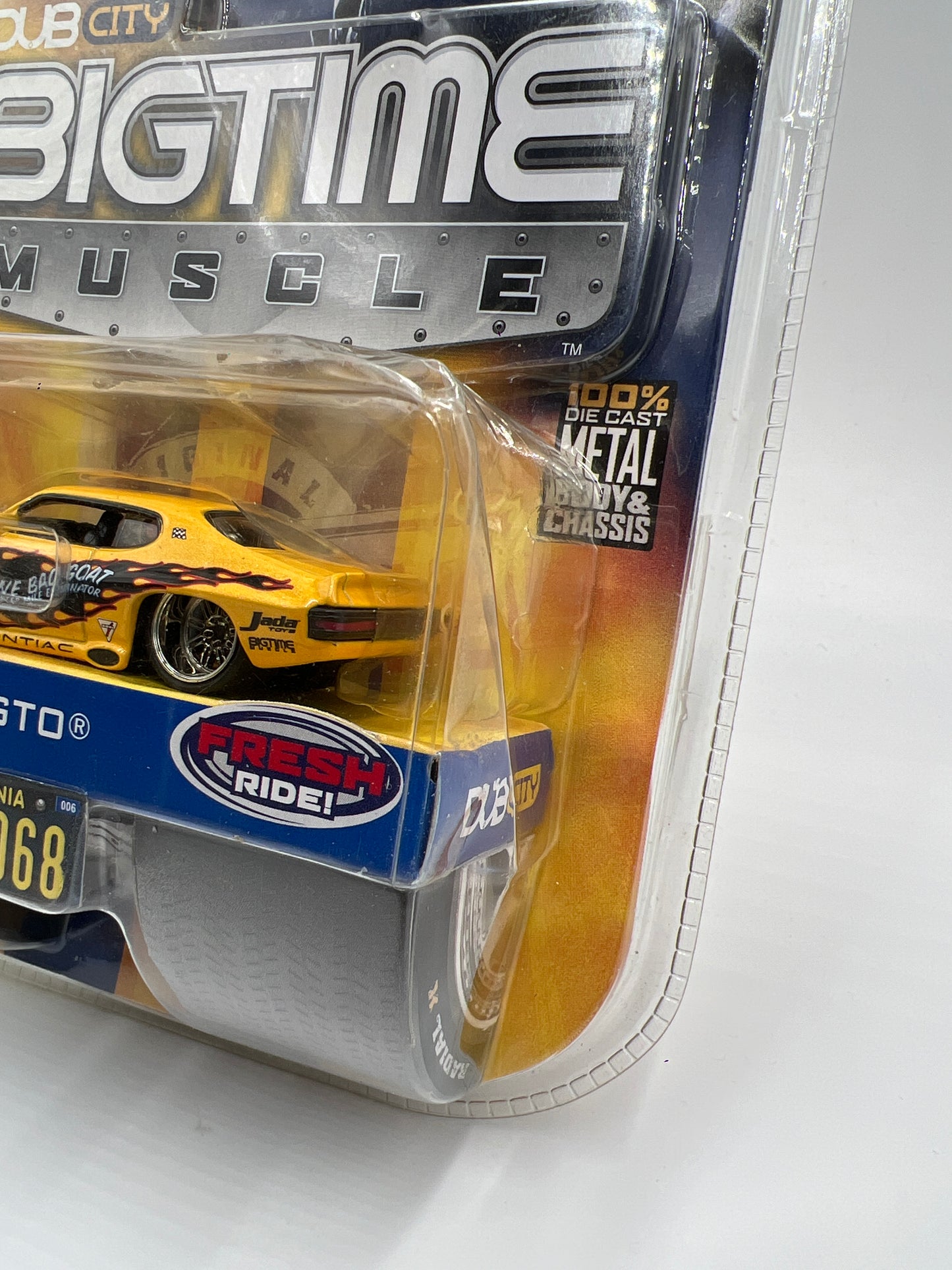 2006 Jada Big Time Muscle Wave 6 #68 71 Pontiac GTO Yellow 188D