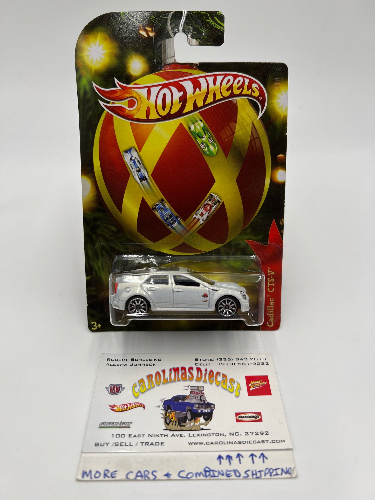 Hot Wheels Holiday Hot Rods Cadillac CTS-V White 160O
