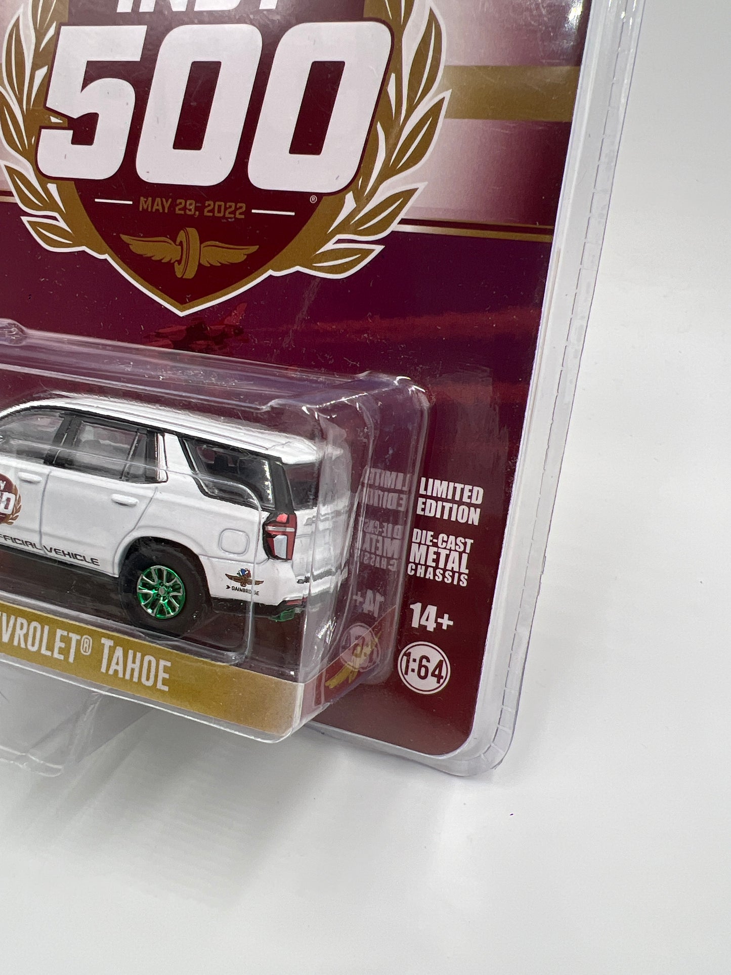 Greenlight 106th Indy 500 CHASE 2022 Chevrolet Tahoe White