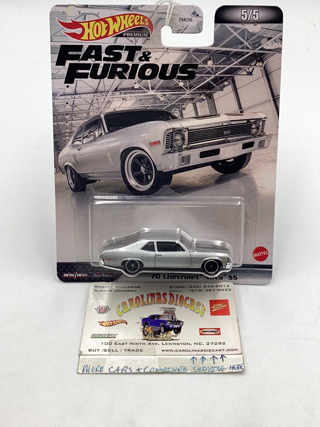 Hot wheels fast and furious 1970 Chevrolet Nova SS 5/5 247G